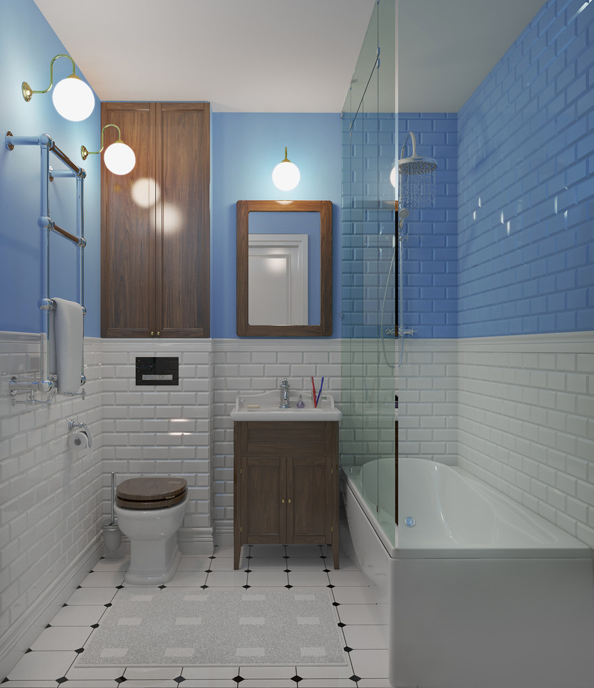 Bathroom in blue