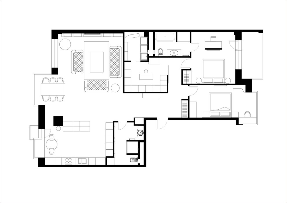 Apartment on Ozerkovskaya embankment
