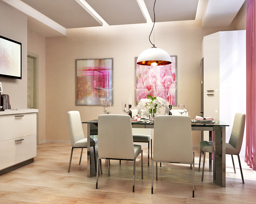 Glamorous kitchen and elegant entrance hall