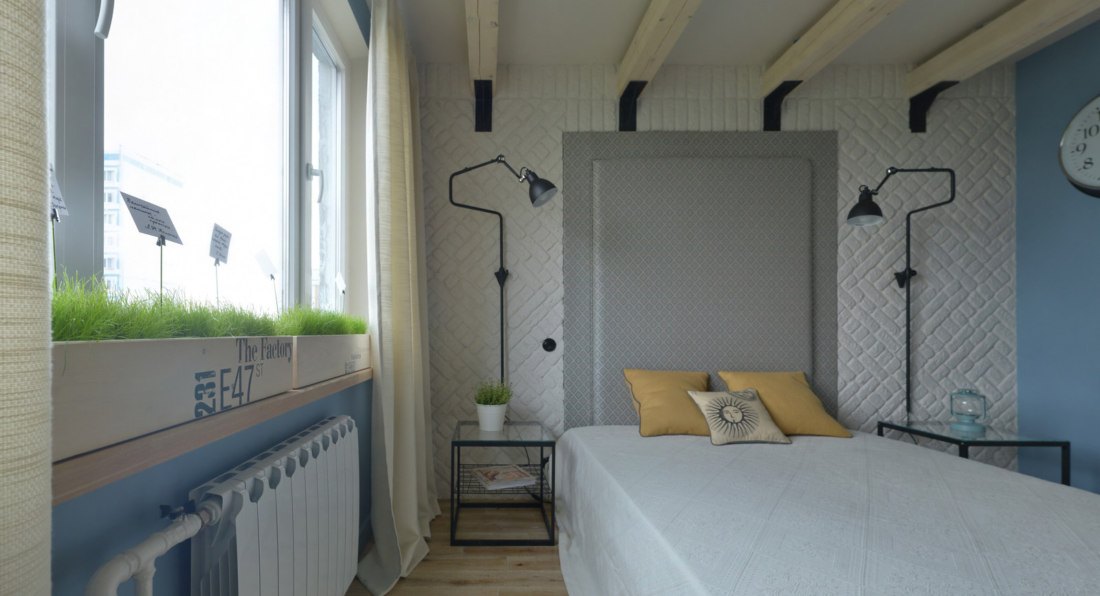 Проект недели: Миниатюрный лофт в семейной спальне