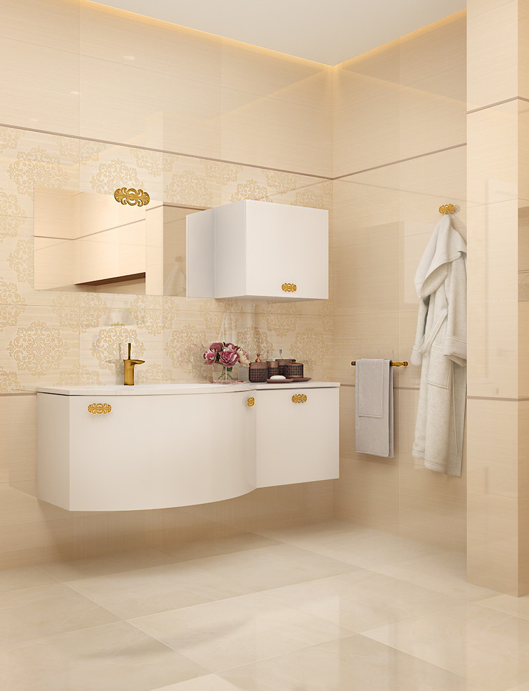 Bathroom in beige