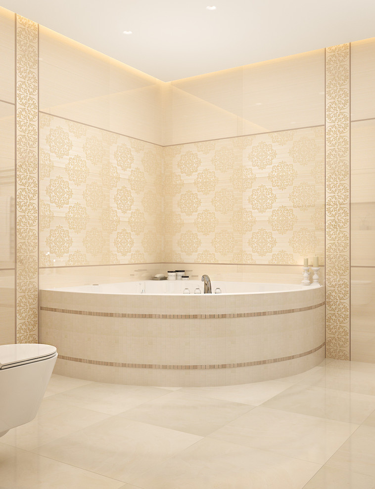 Bathroom in beige