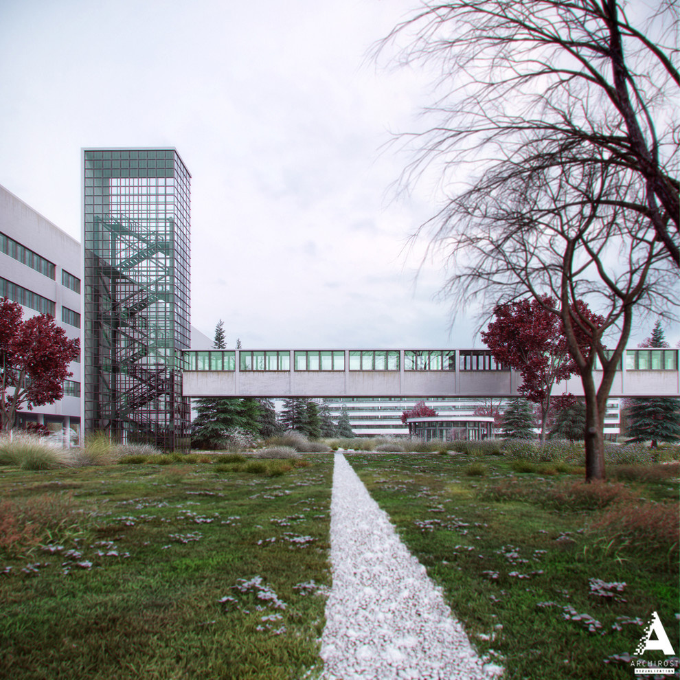 3D-реконструкция дома-коммуны Наркомфина
