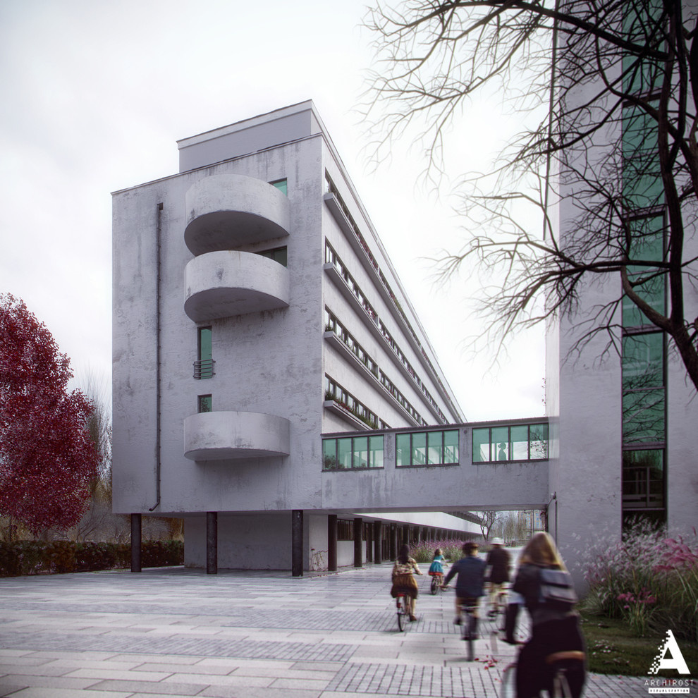 3D-реконструкция дома-коммуны Наркомфина