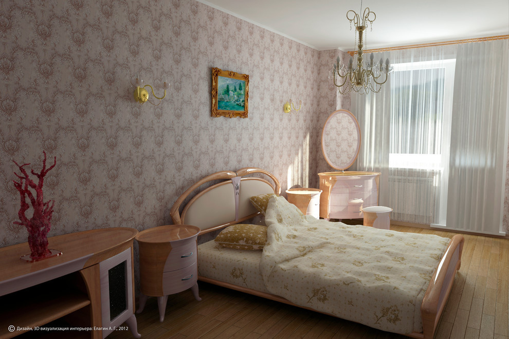 3D визуализация интерьера 3х-комнатной квартиры.