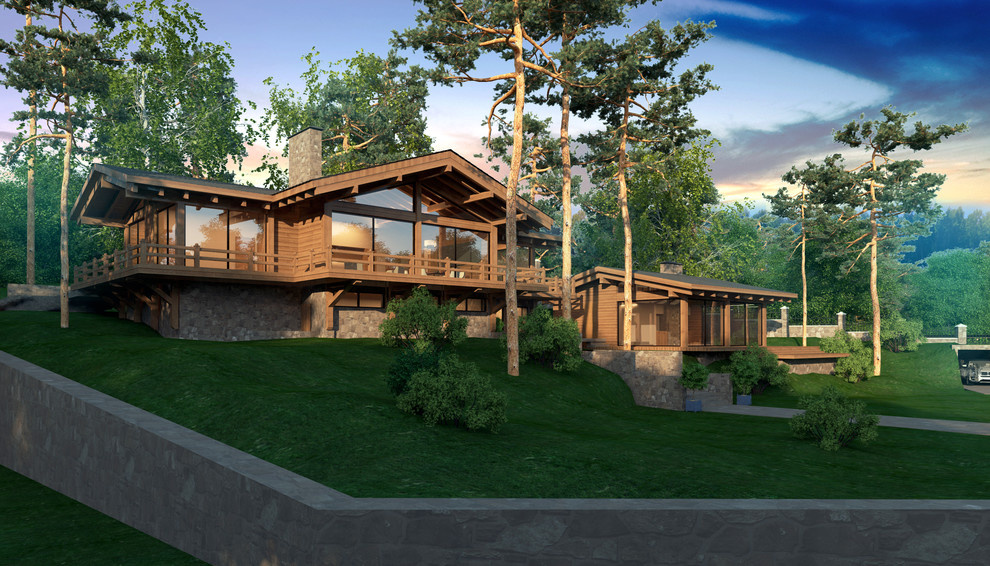 wooden house