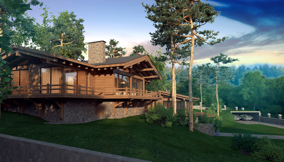 wooden house