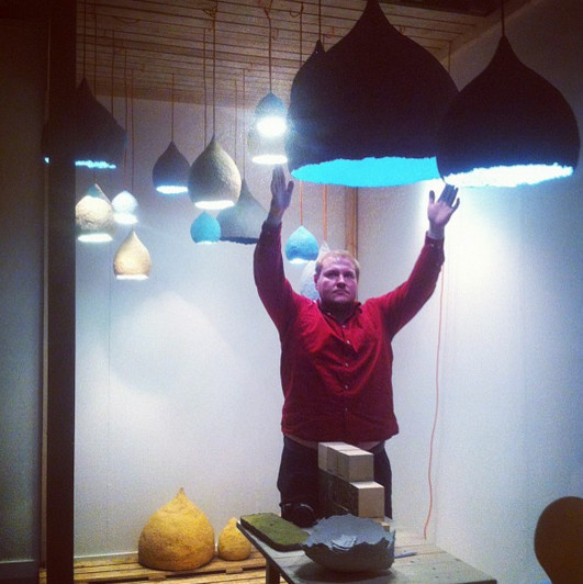 Avocado lamp