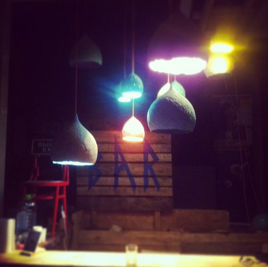 Avocado lamp