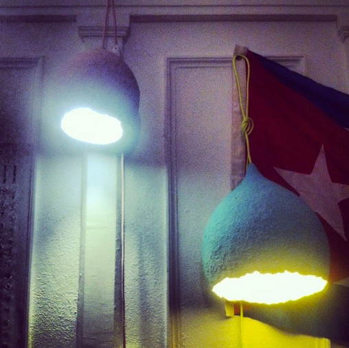 Avocado lamp