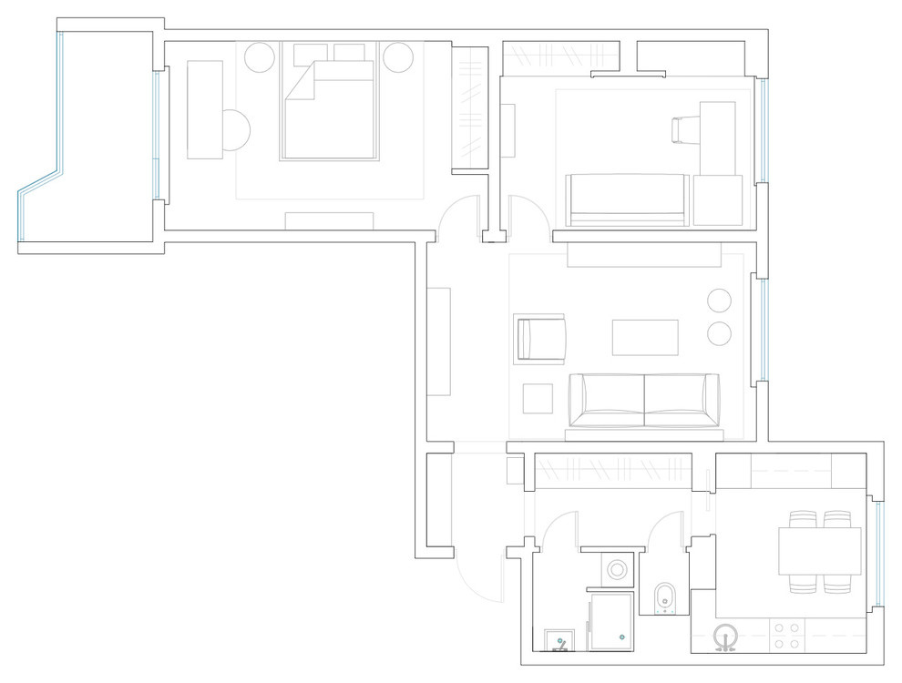 Квартира в Москве, 80 м²