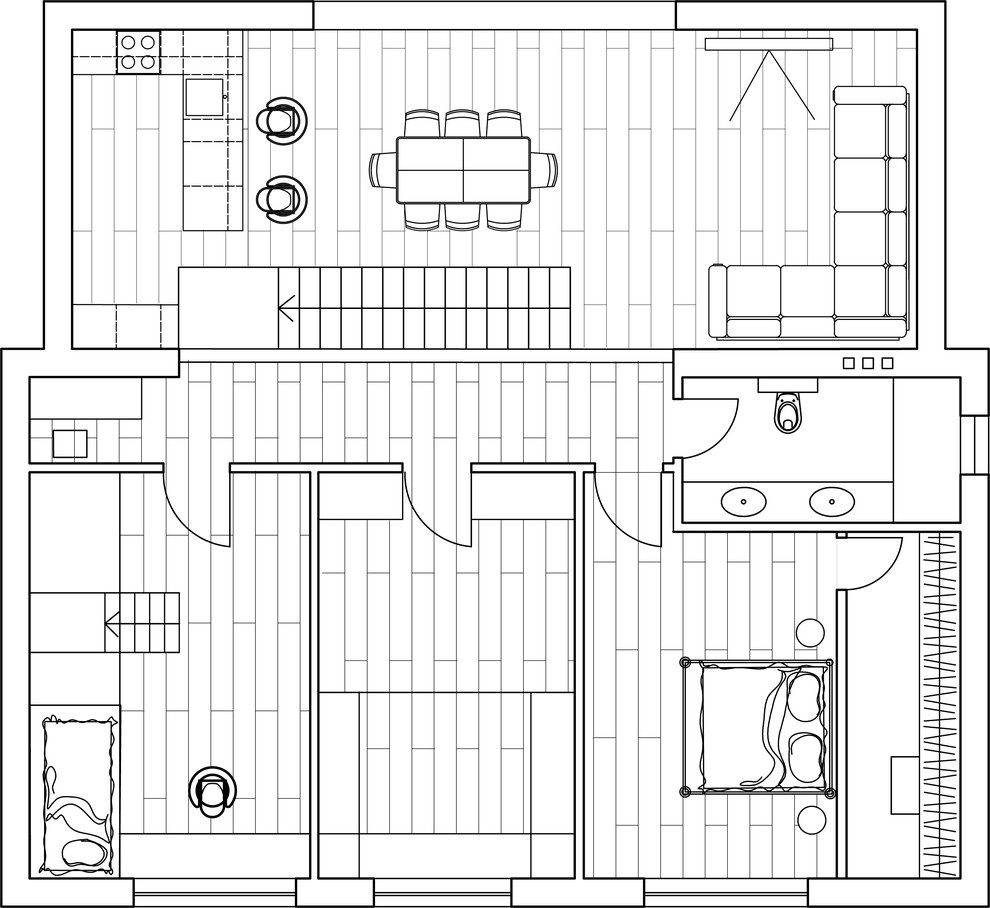 Houzz Украина: Дом-куб среди сосен в стиле эко-минимализма
