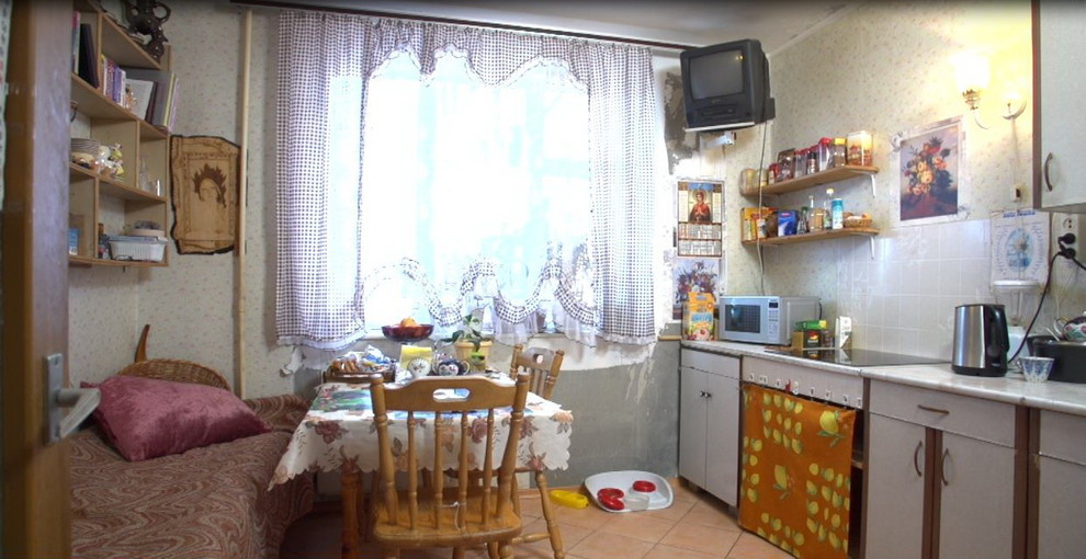 До и после: Самолет и море света на кухне 12 метров для выпускников МАИ