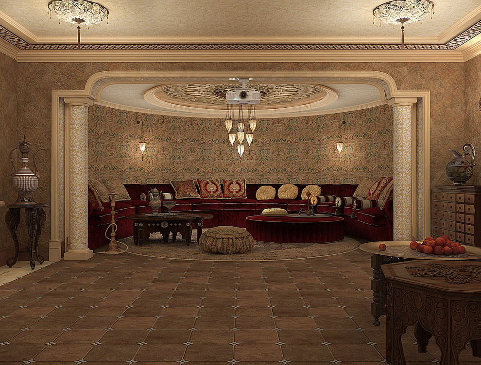Домашняя SPA зона, совмещенная с домашним кинотеатром