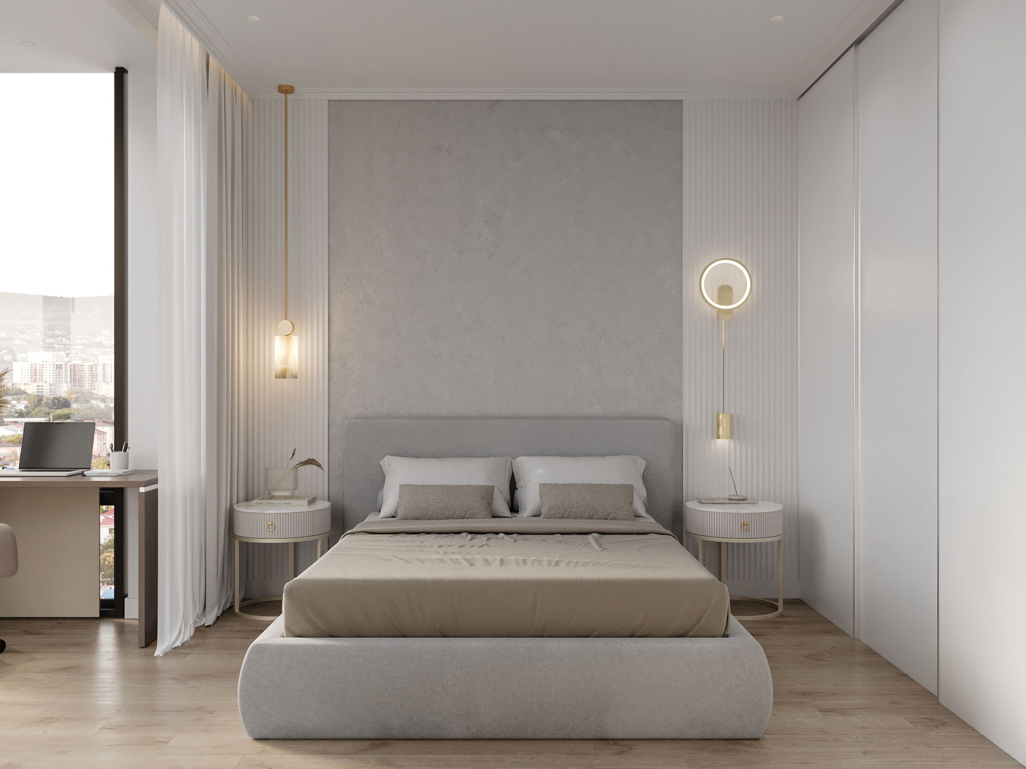 Минималистичный дизайн квартиры 94 м² для пары