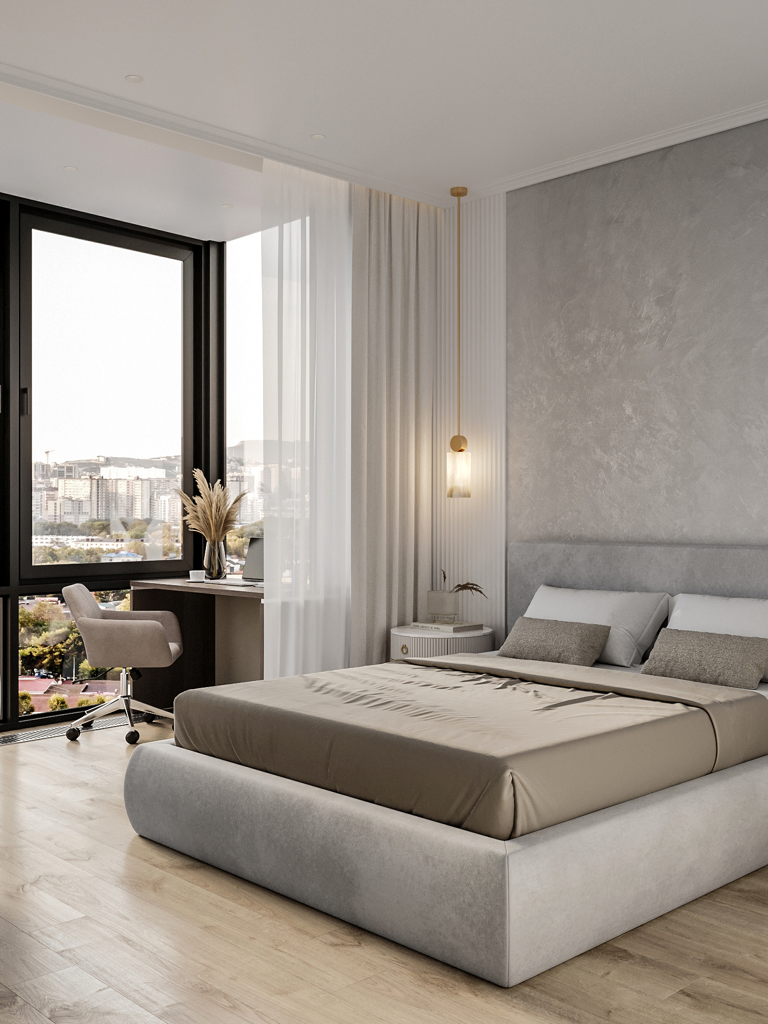Минималистичный дизайн квартиры 94 м² для пары