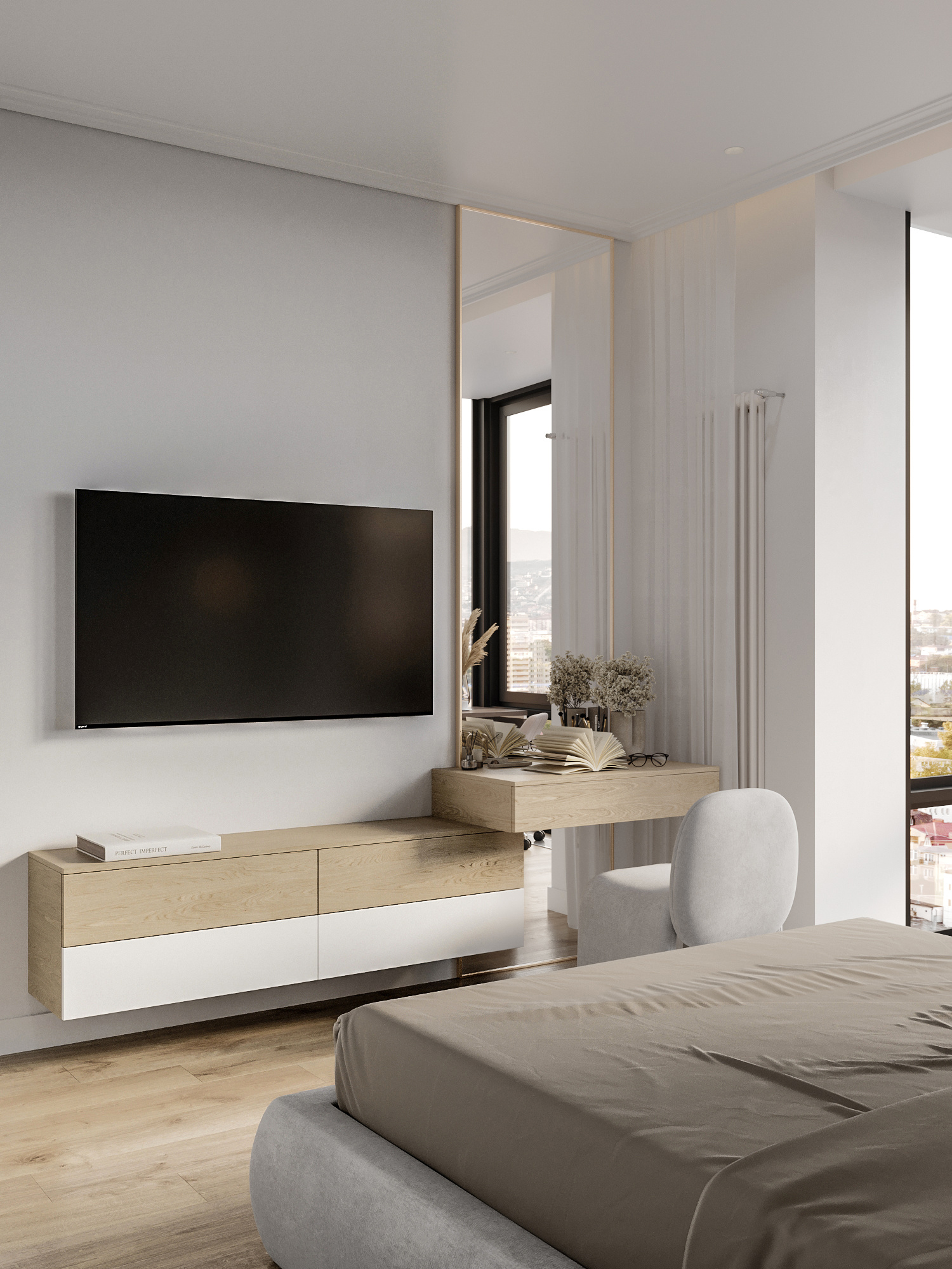 Минималистичный дизайн квартиры 94 м² для пары