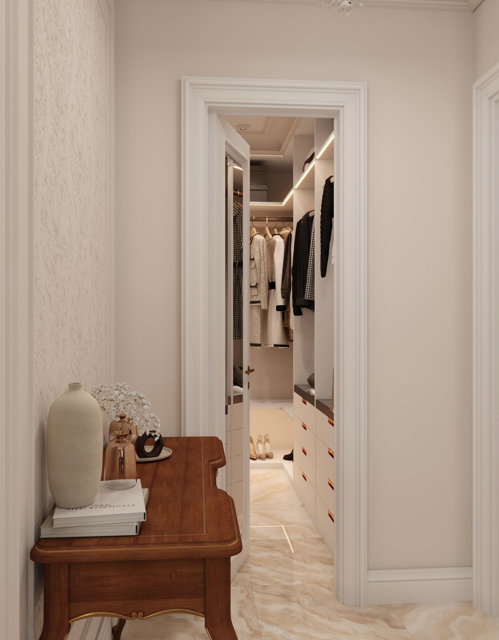 Современный ремонт 107 м² для семьи с детьми в московской новостройке