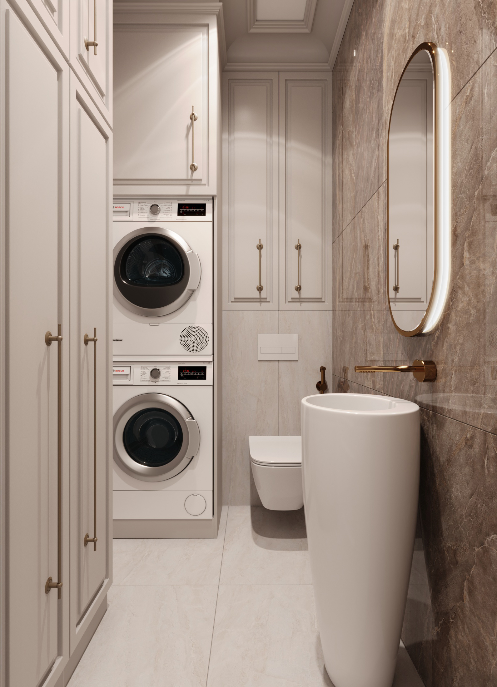 Современный ремонт 107 м² для семьи с детьми в московской новостройке