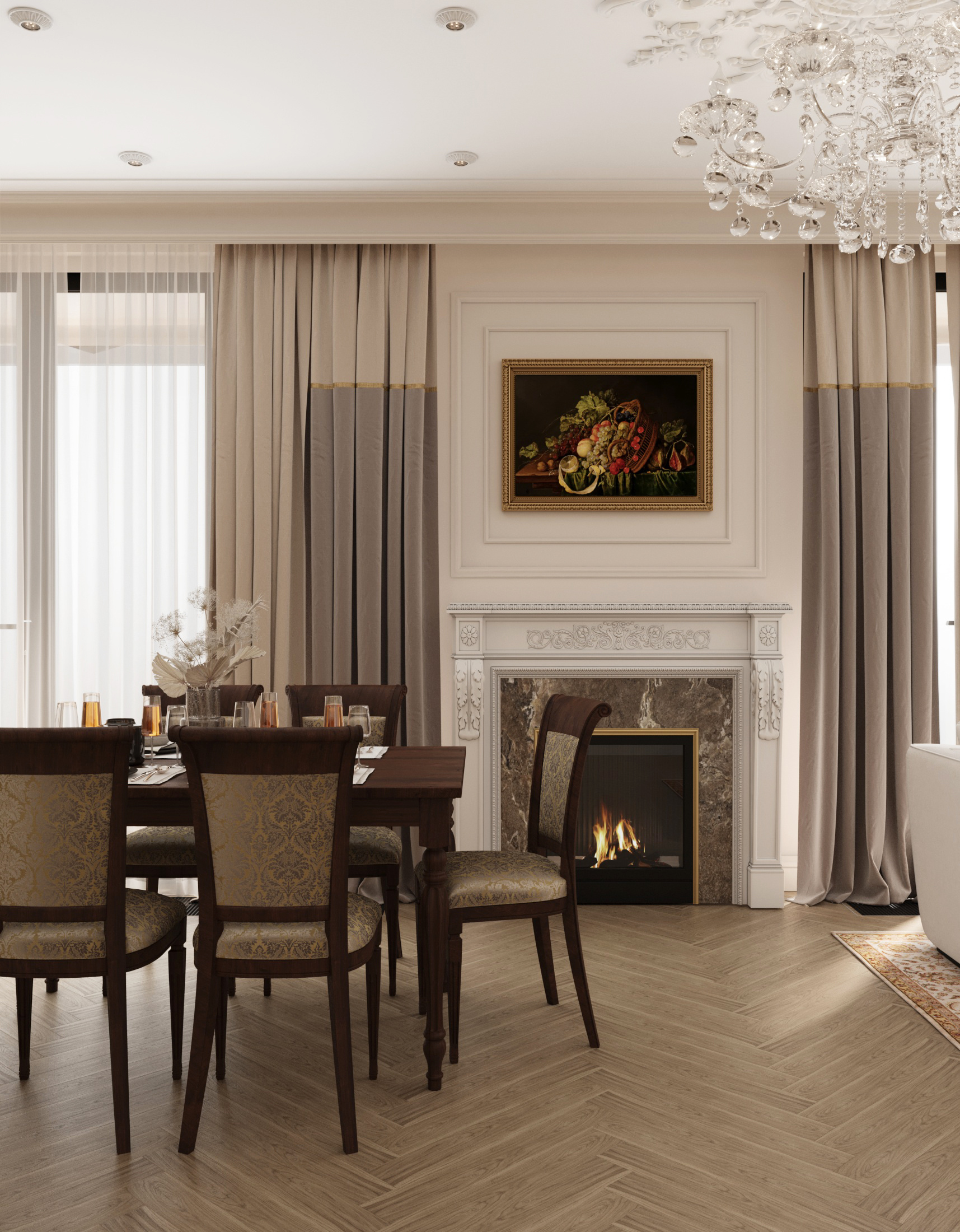 Современный ремонт 107 м² для семьи с детьми в московской новостройке