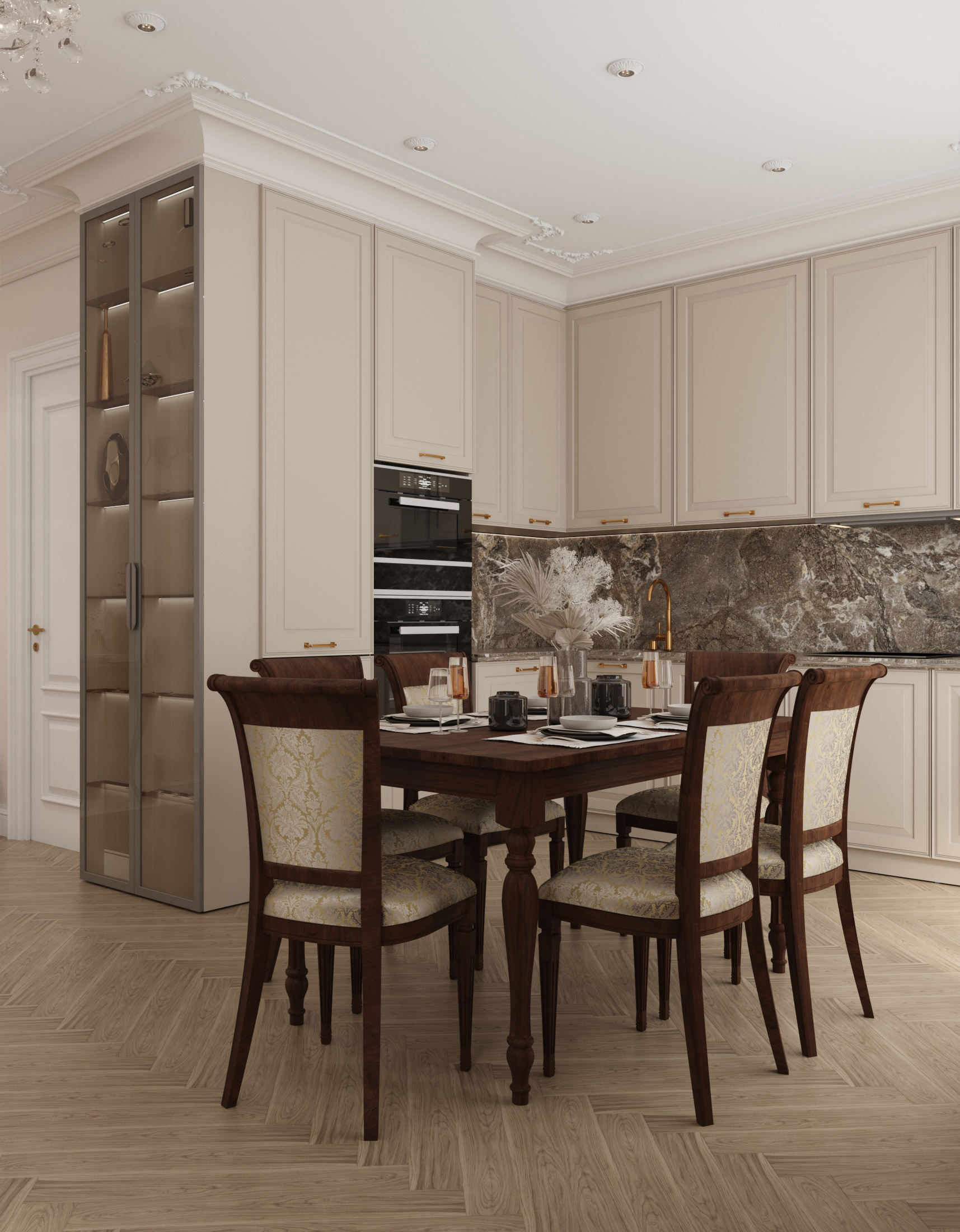 Современный ремонт 107 м² для семьи с детьми в московской новостройке