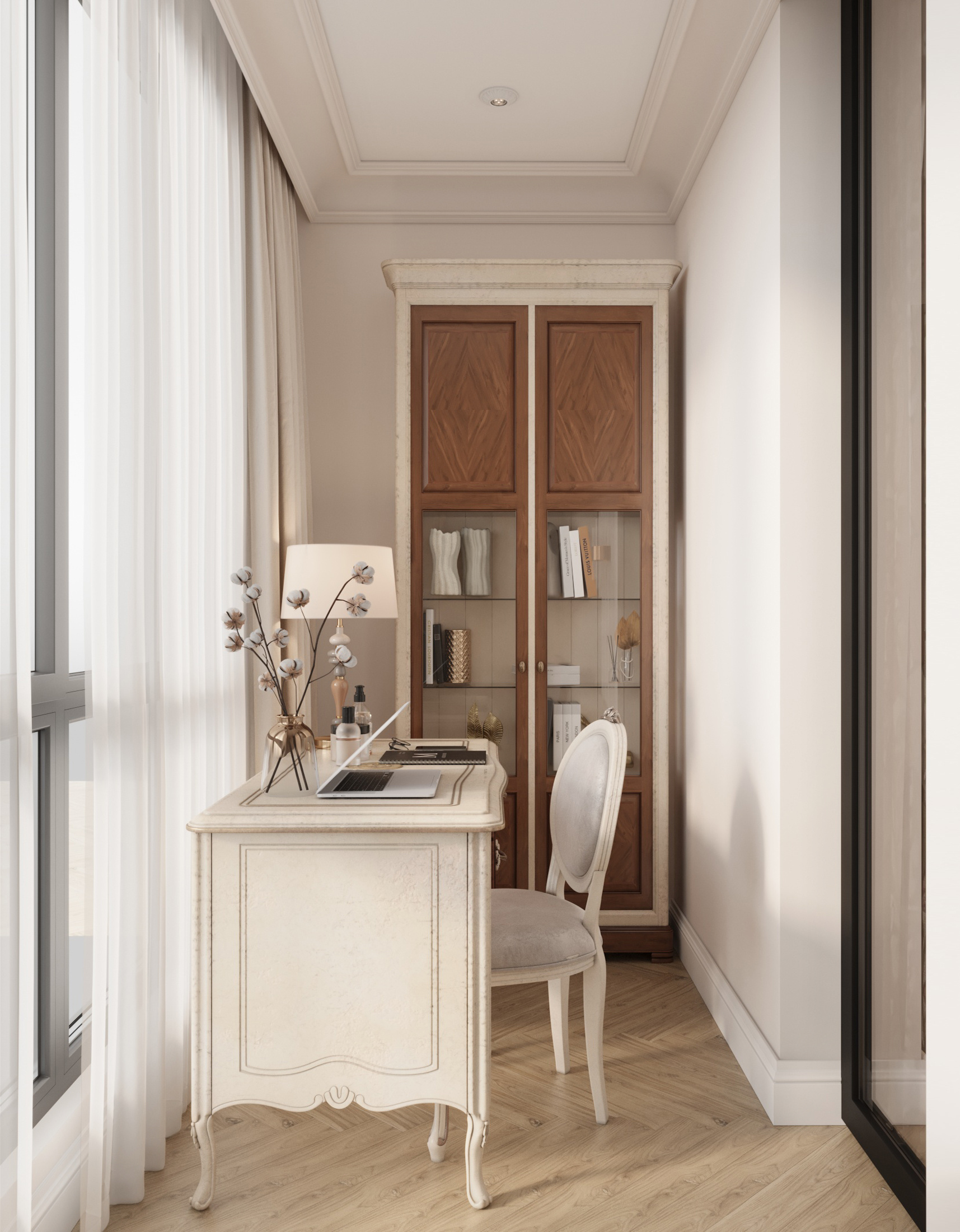 Современный ремонт 107 м² для семьи с детьми в московской новостройке