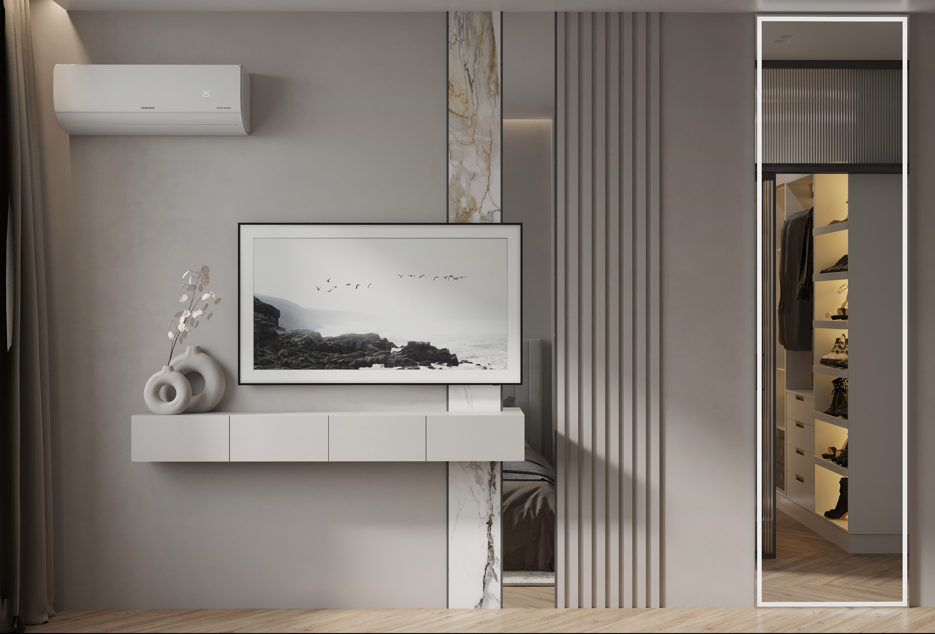 Современный ремонт в квартире 54 м² для пары