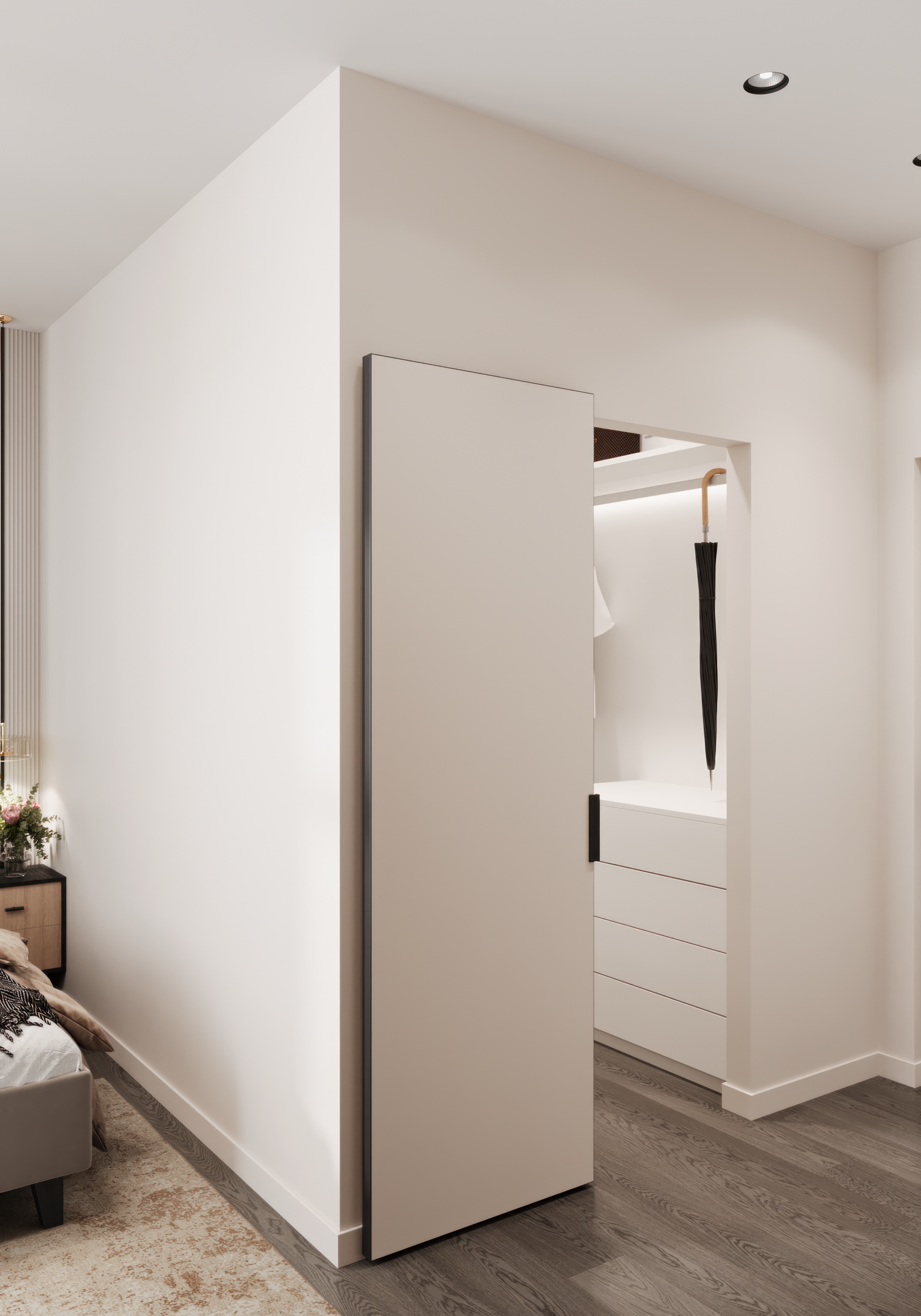Дизайн светлой квартиры 60 м² для молодой семьи в Москве