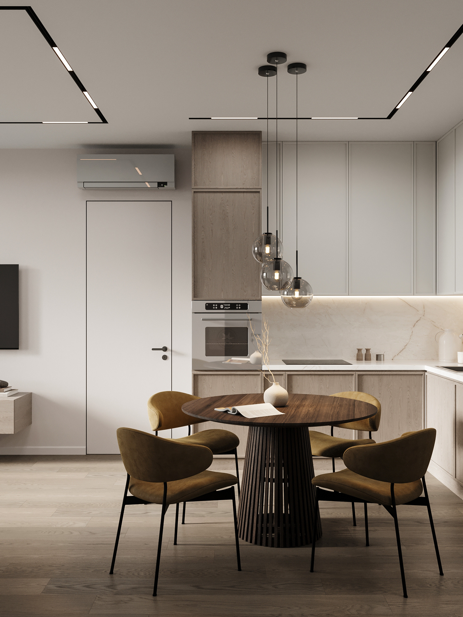 Квартира 73 м² в современном стиле для пары