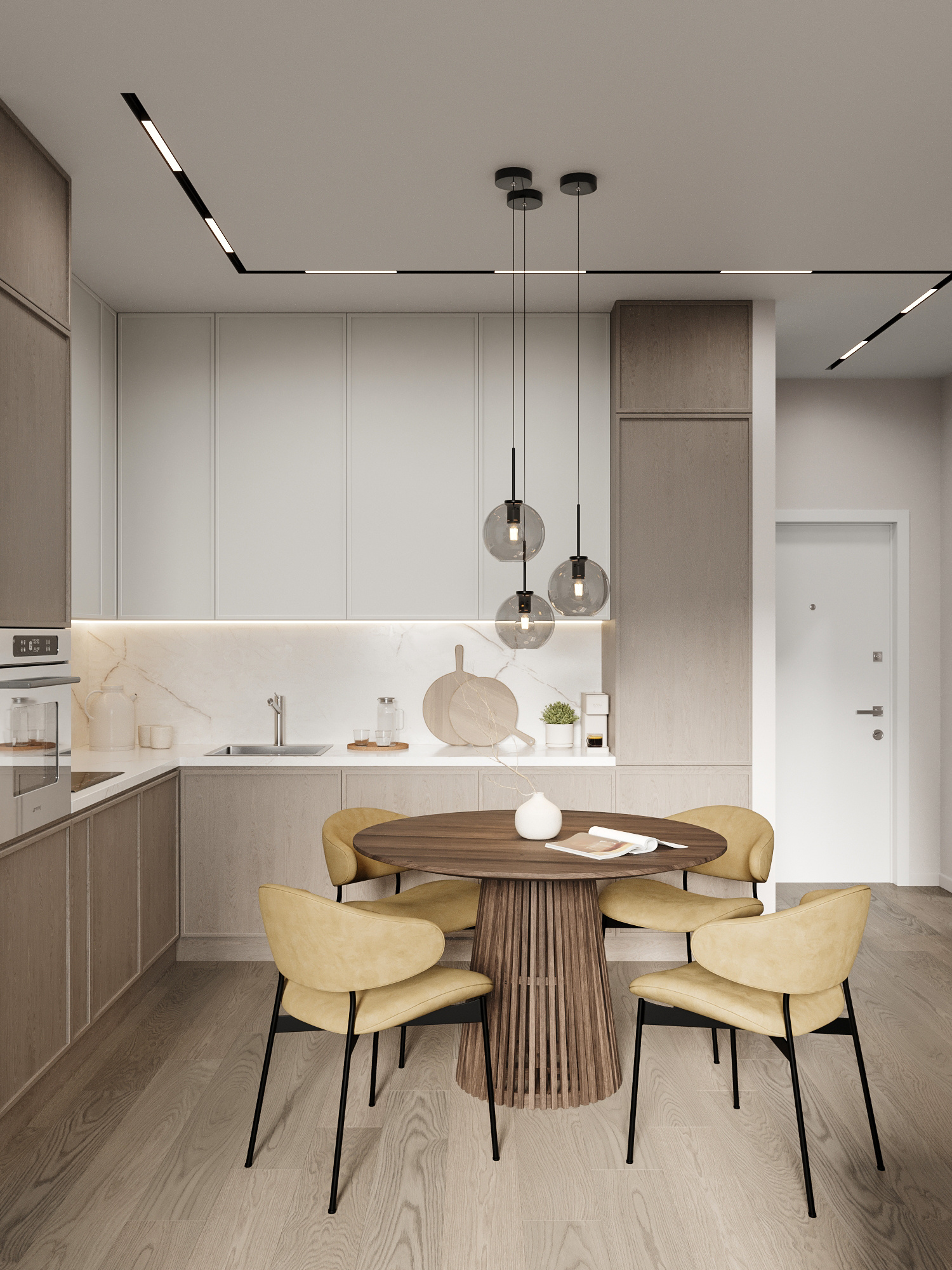 Квартира 73 м² в современном стиле для пары