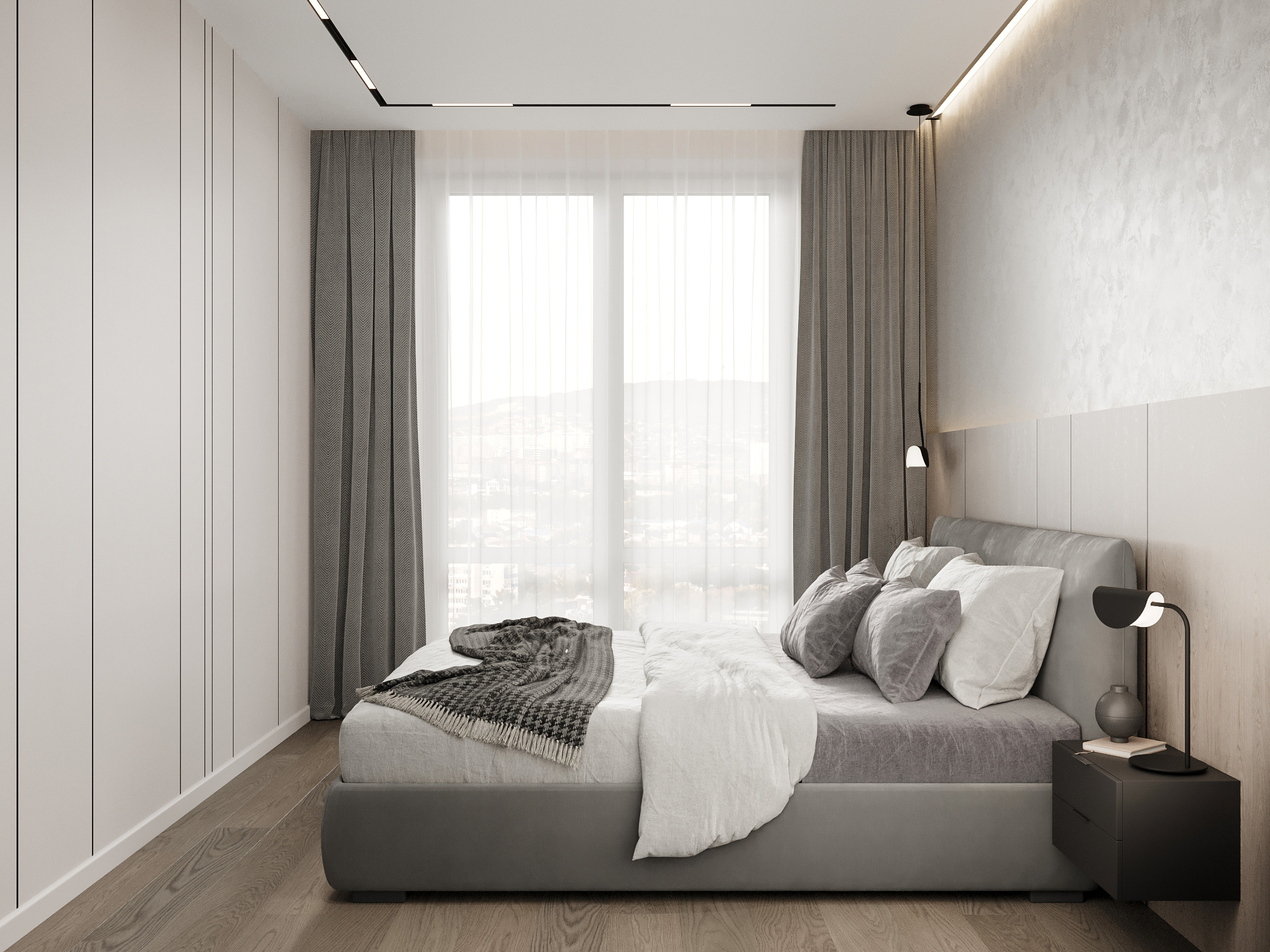 Квартира 73 м² в современном стиле для пары