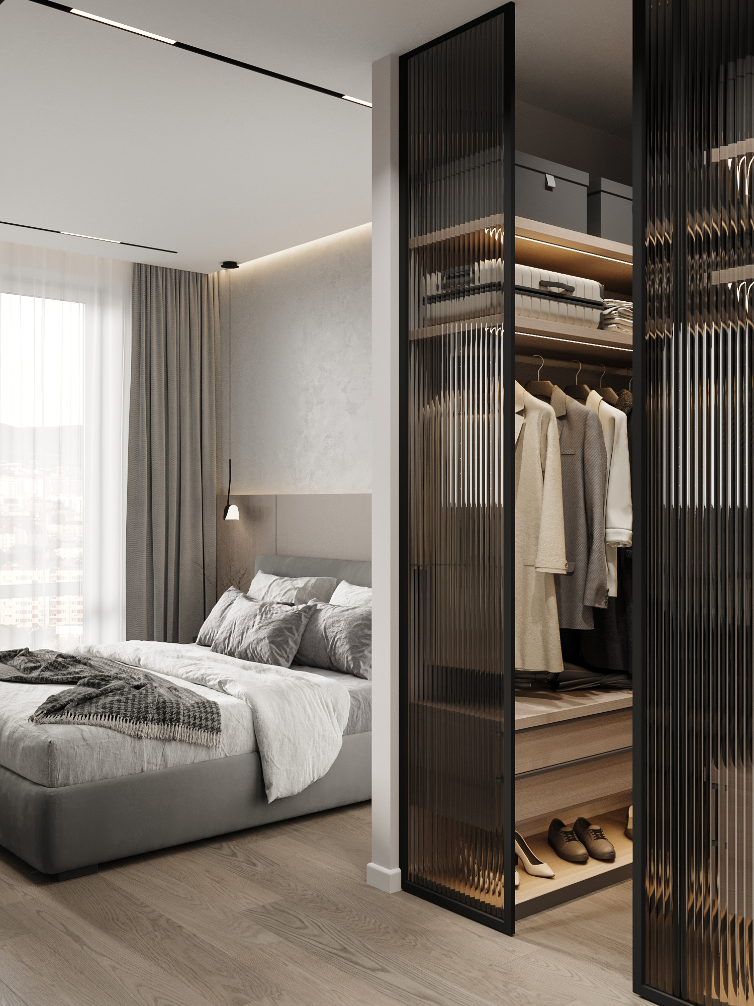 Квартира 73 м² в современном стиле для пары