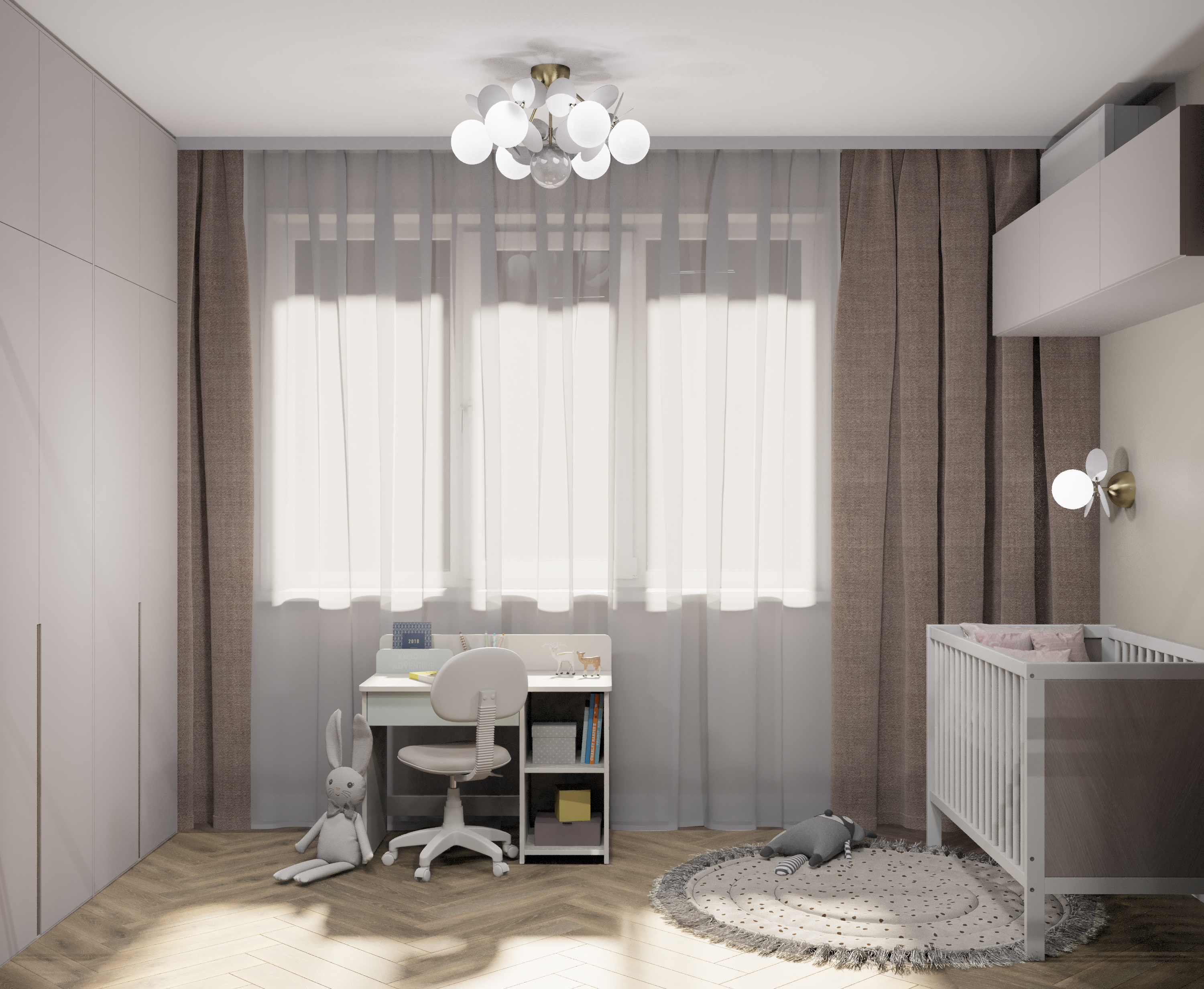Дизайн-проект квартиры 57 м² в современном стиле