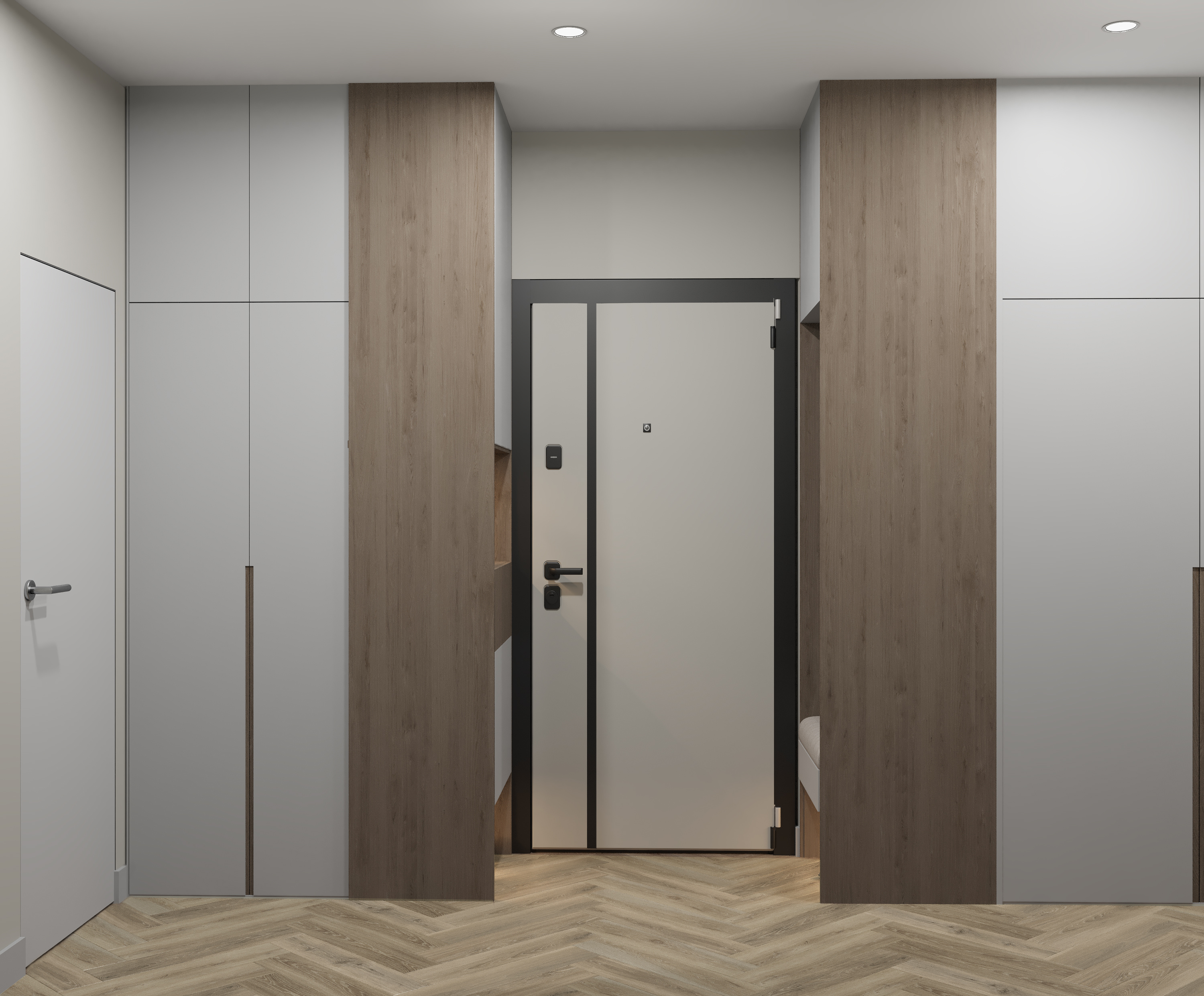 Дизайн-проект квартиры 57 м² в современном стиле