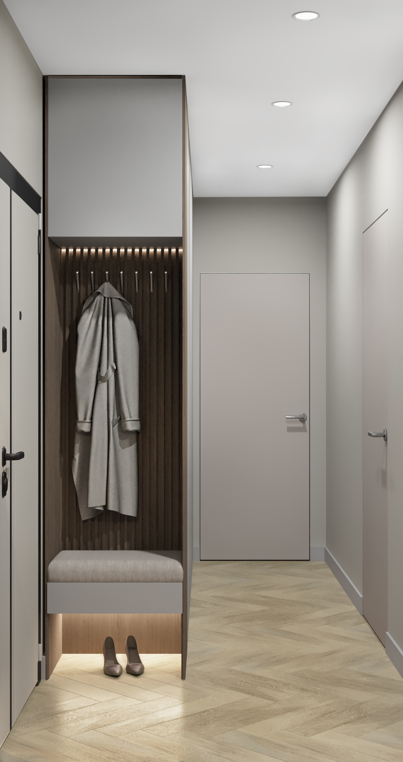 Дизайн-проект квартиры 57 м² в современном стиле