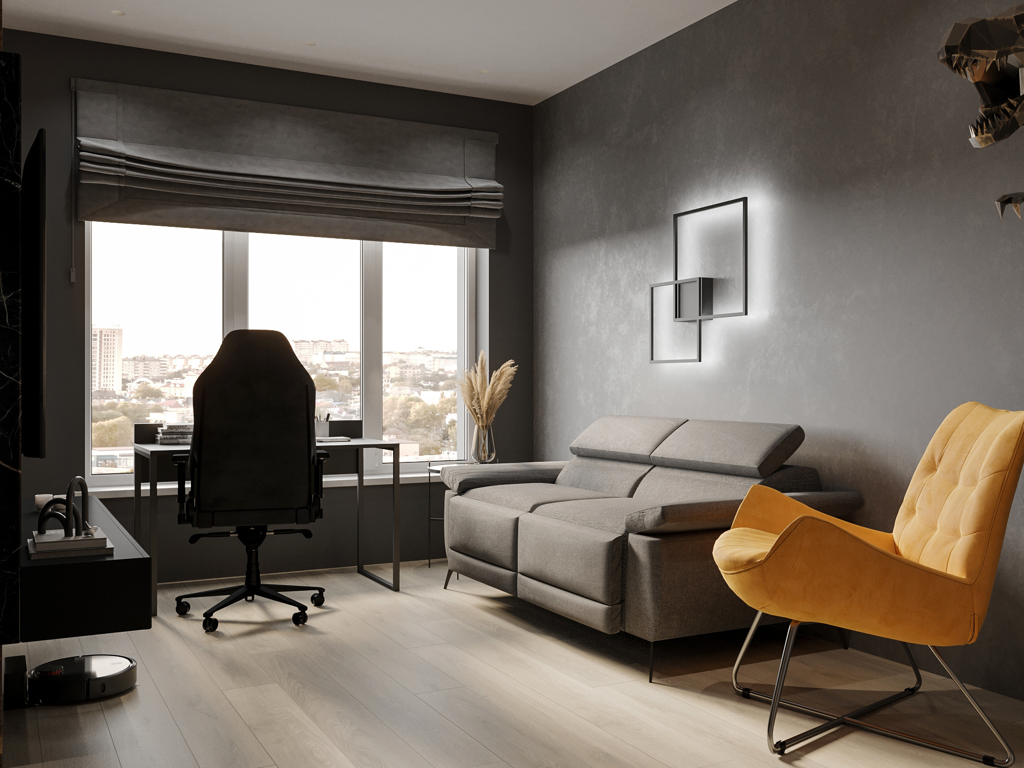 Современный интерьер квартиры 46 м² в Москве