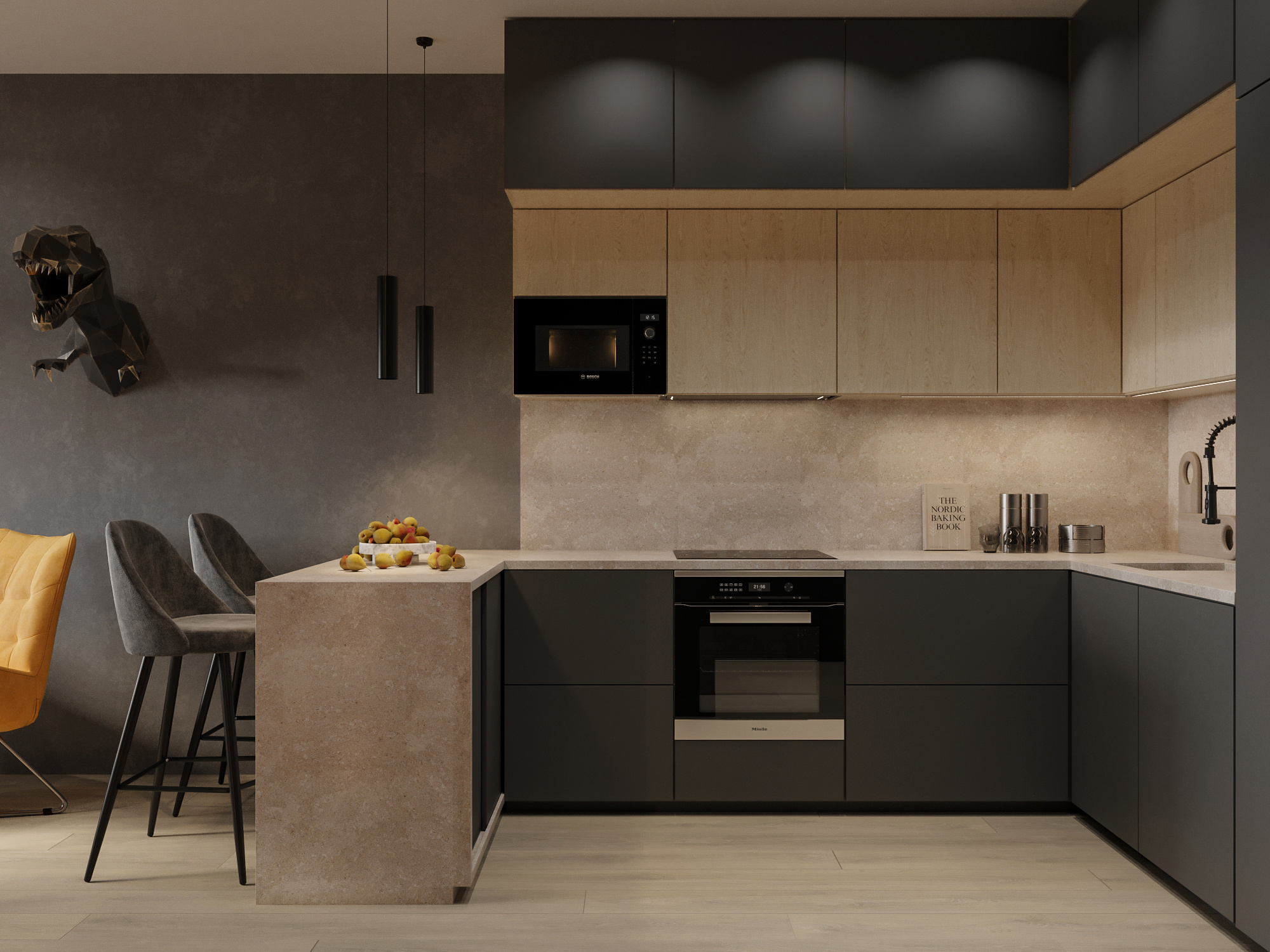 Современный интерьер квартиры 46 м² в Москве