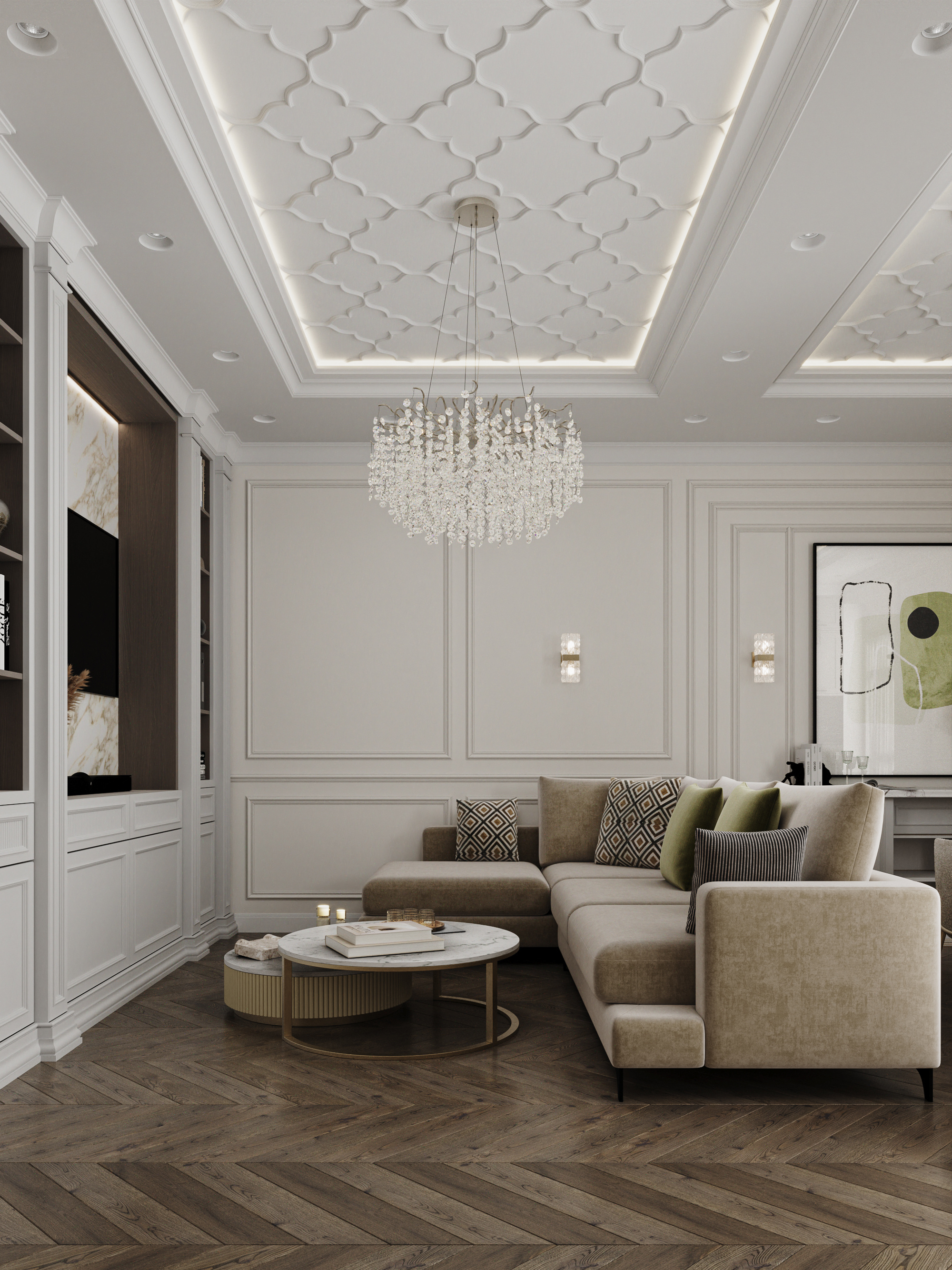 Просторная квартира 128 м² с современным дизайном