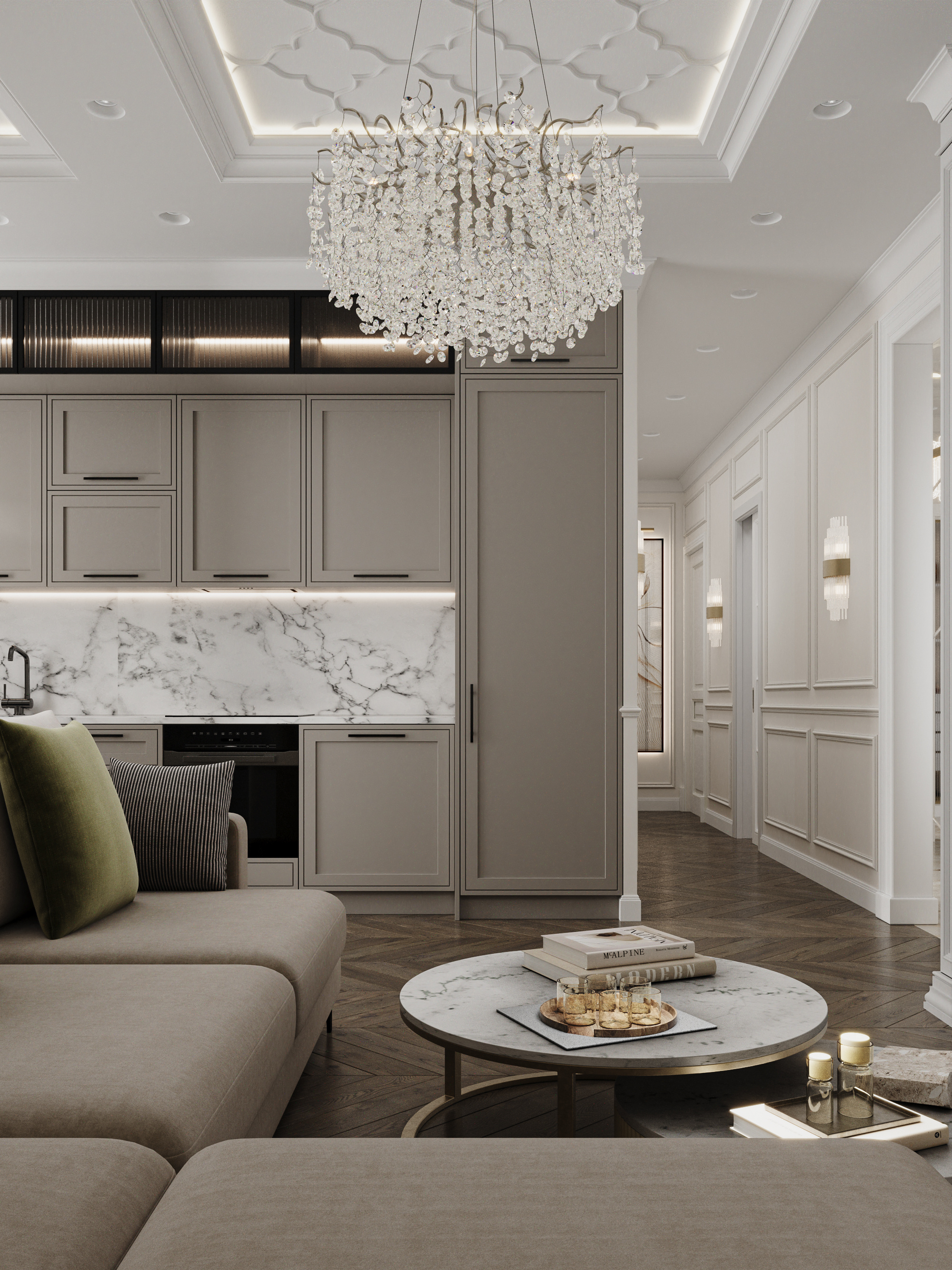 Просторная квартира 128 м² с современным дизайном