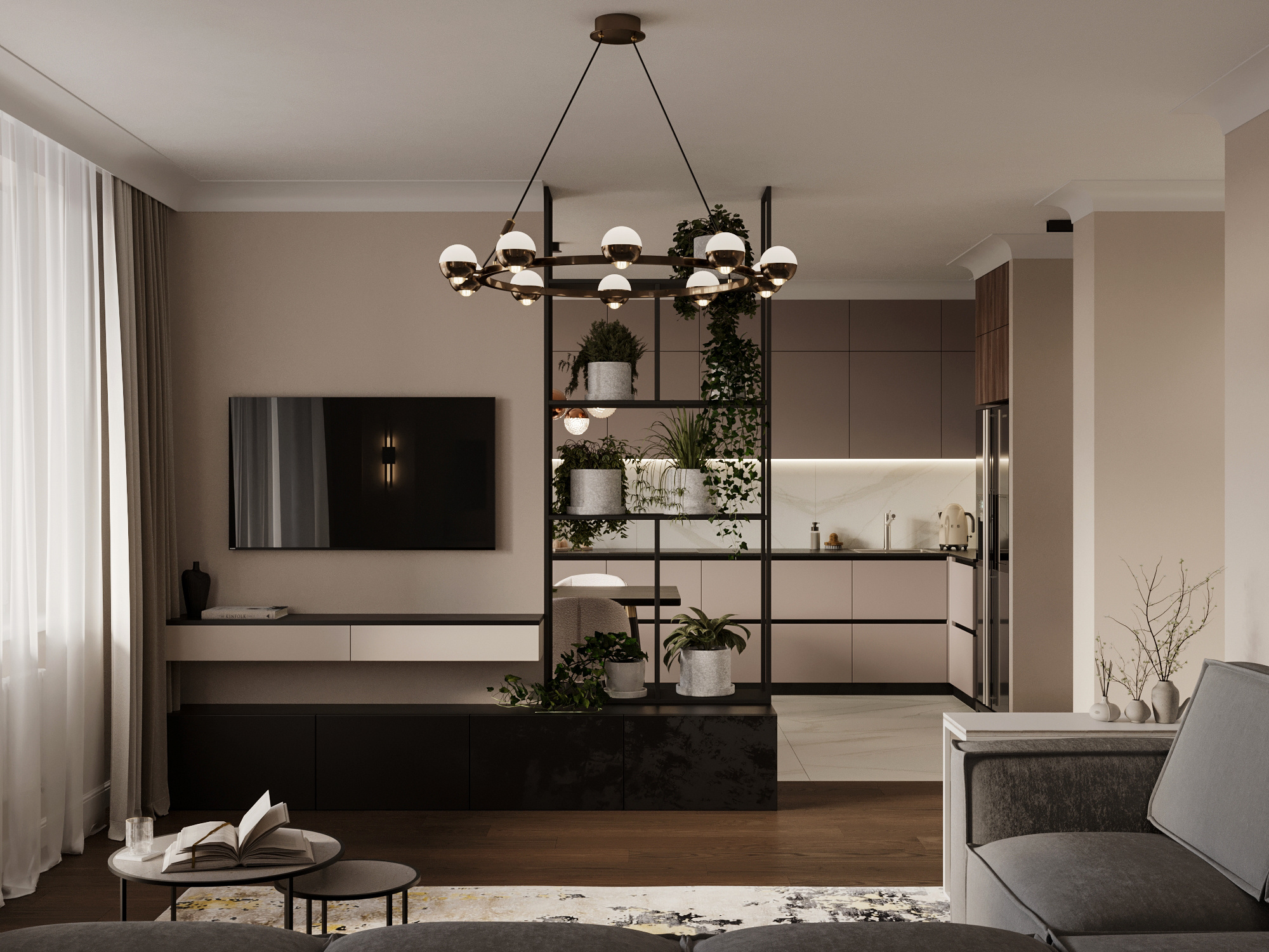 Дизайн квартиры 110 м² в современном стиле