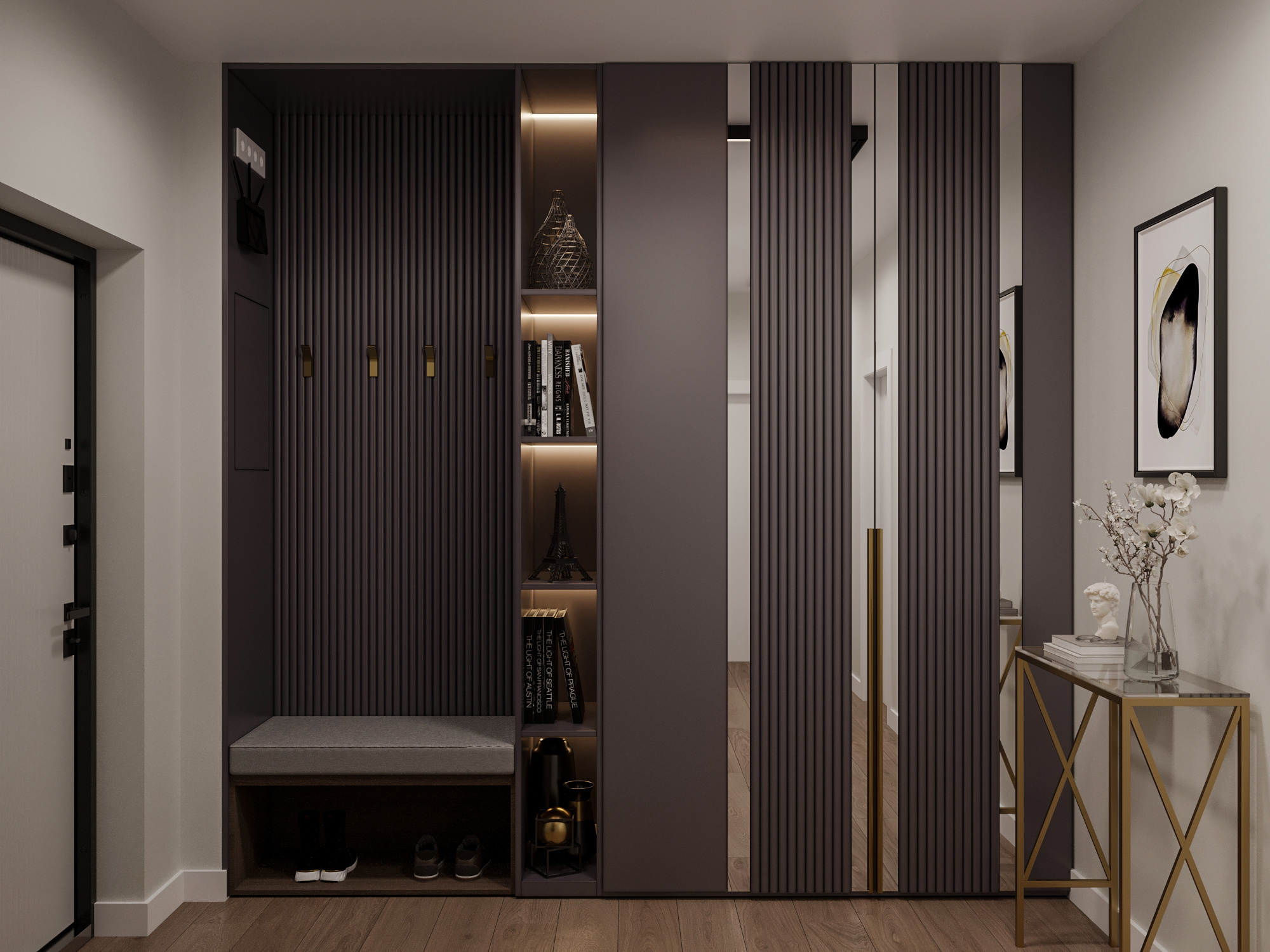 Функциональный дизайн проект квартиры 49м