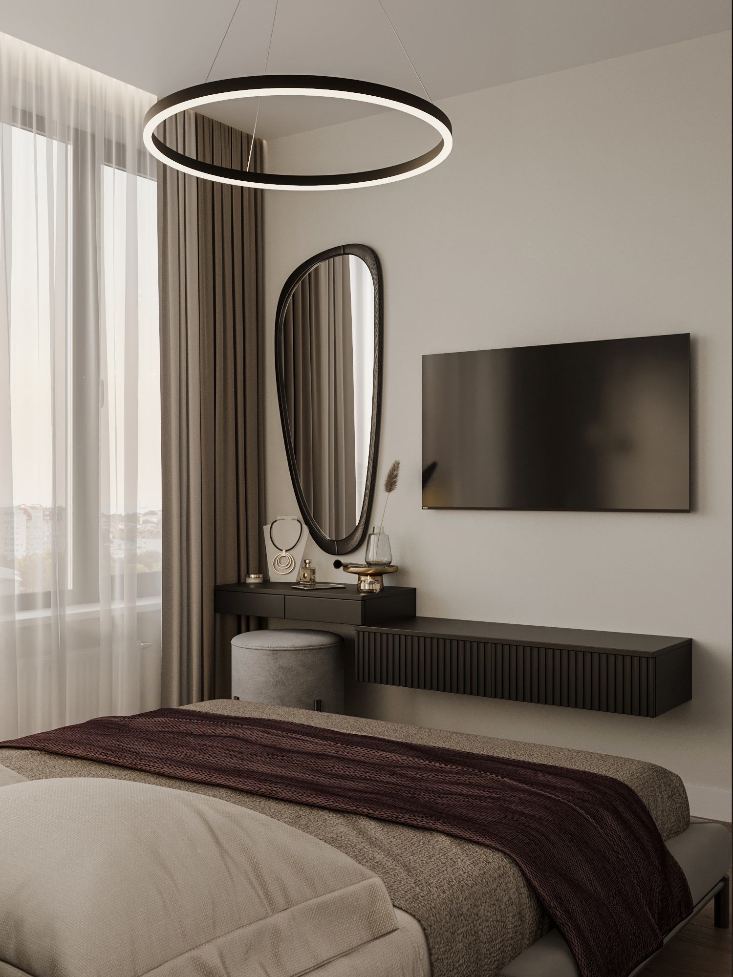 Функциональный дизайн проект квартиры 49м