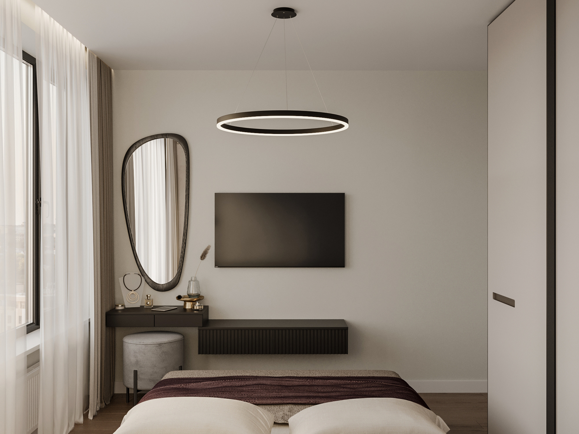 Функциональный дизайн проект квартиры 49м