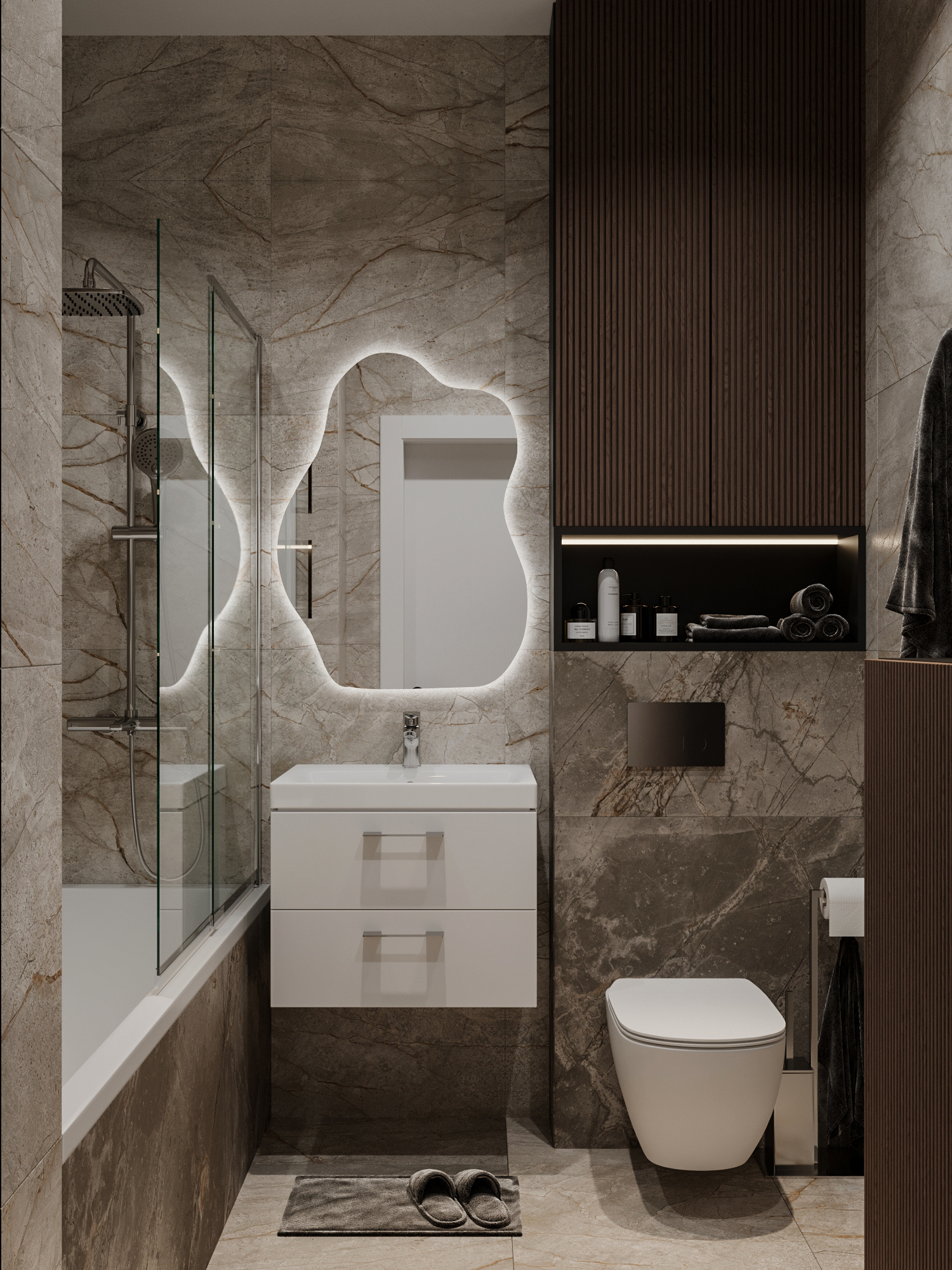 Функциональный дизайн проект квартиры 49м