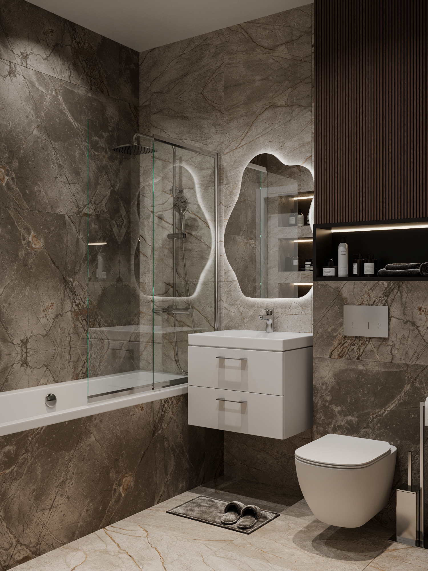 Функциональный дизайн проект квартиры 49м