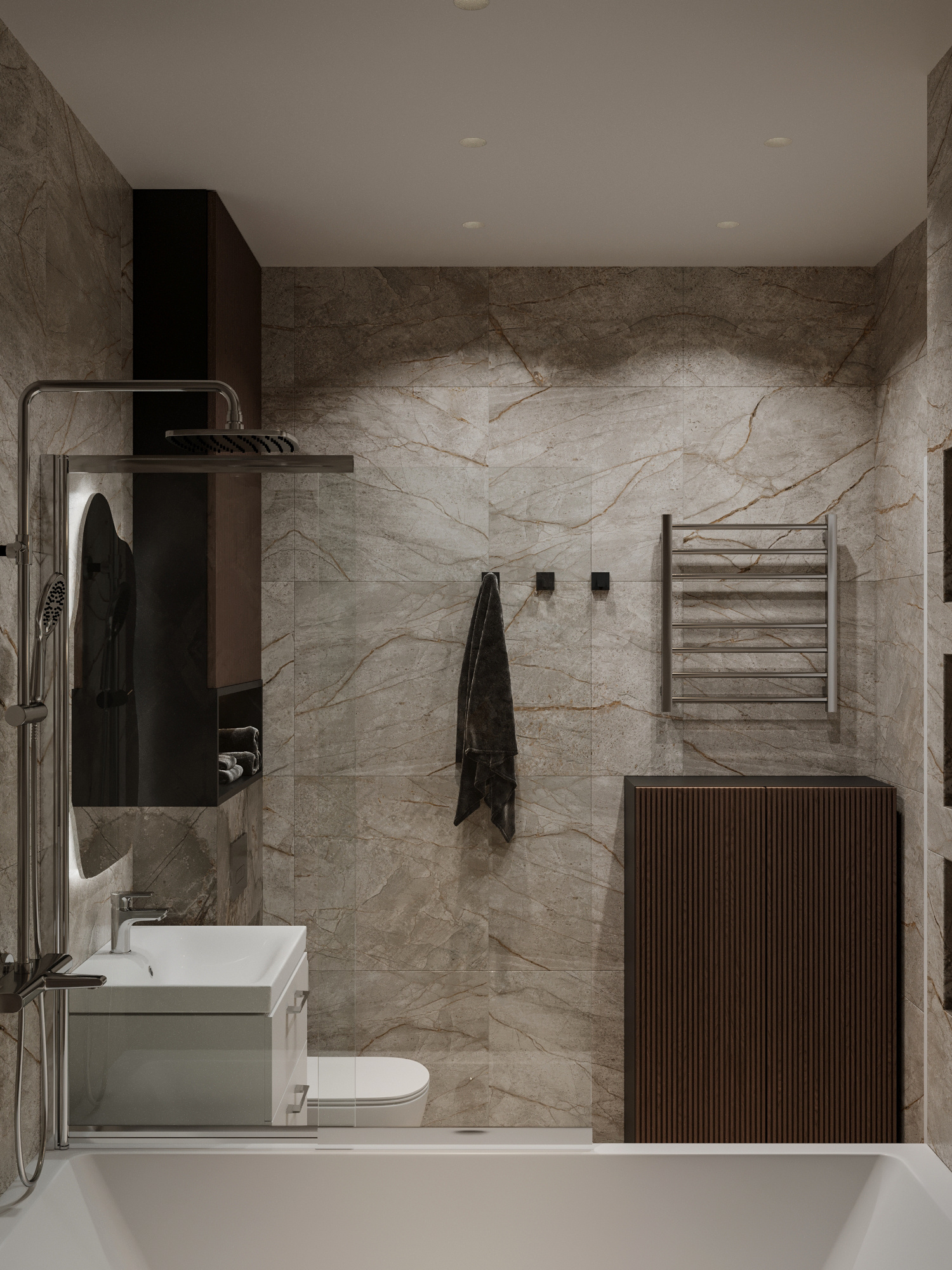 Функциональный дизайн проект квартиры 49м