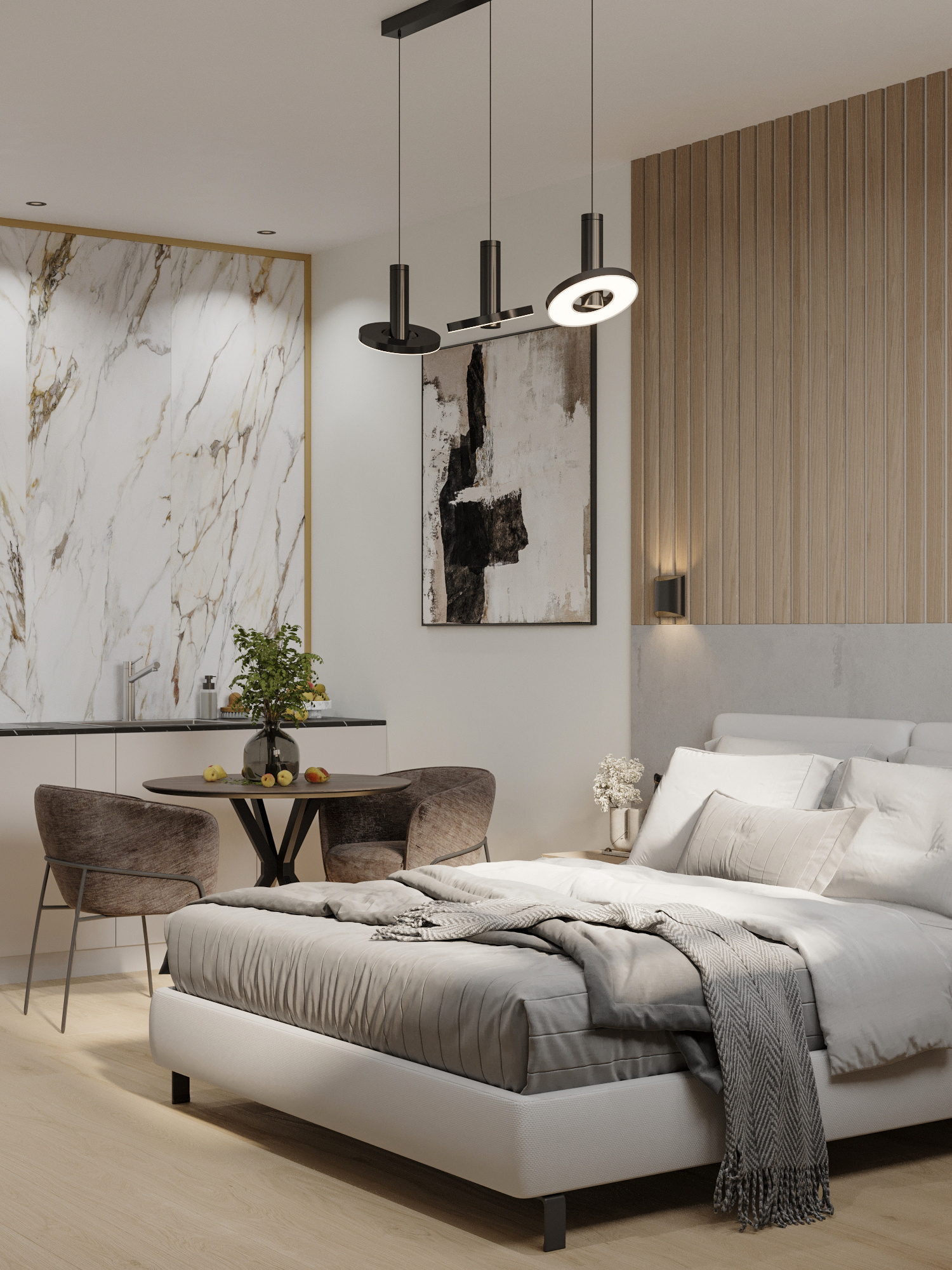 Обложка проекта: Уместили все современной квартире 28 м² в Москве