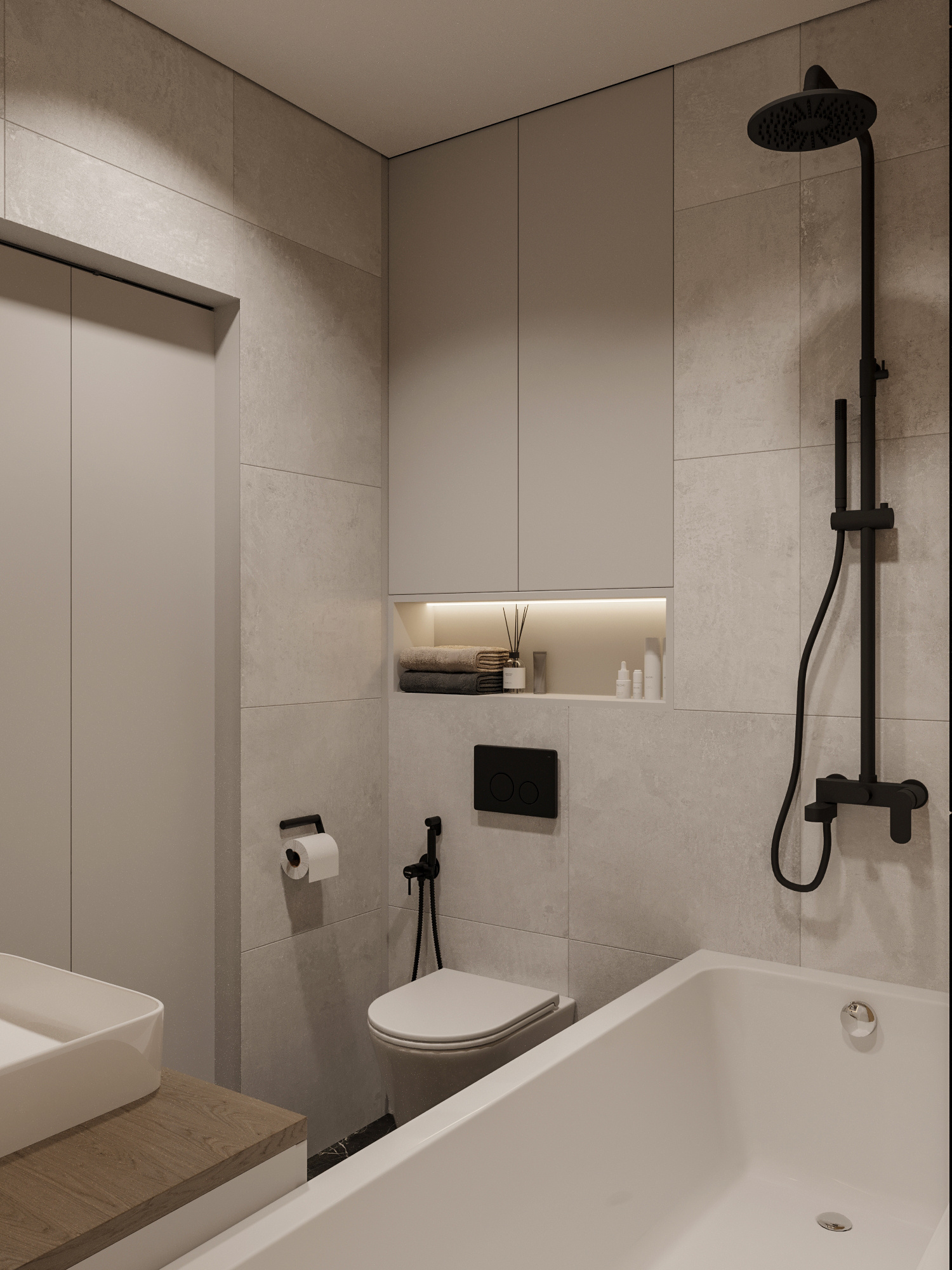 Современный ремонт маленькой квартиры 60 м² для семьи в Москве