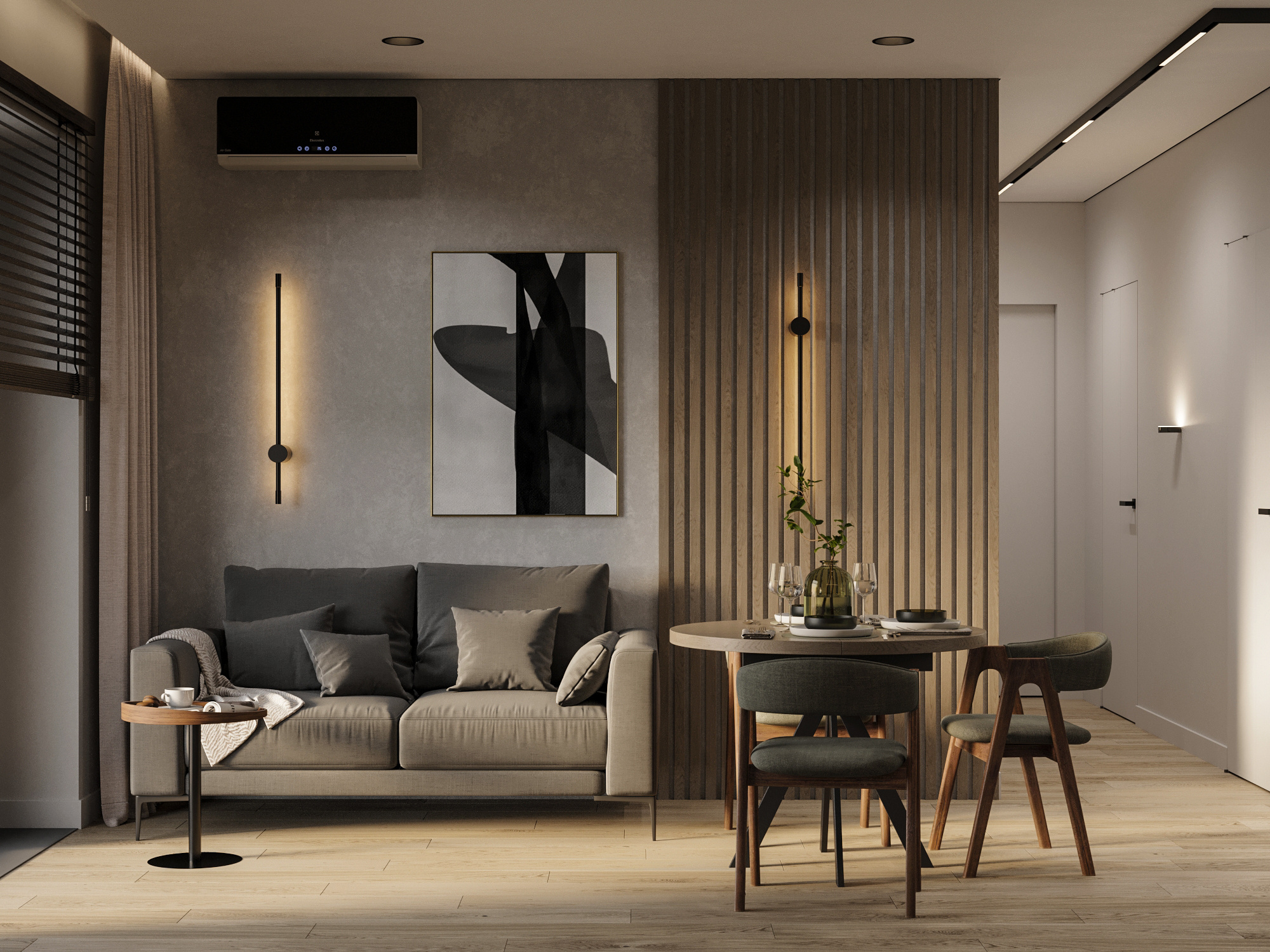 Обложка проекта: Современный ремонт маленькой квартиры 60 м² для семьи в Москве