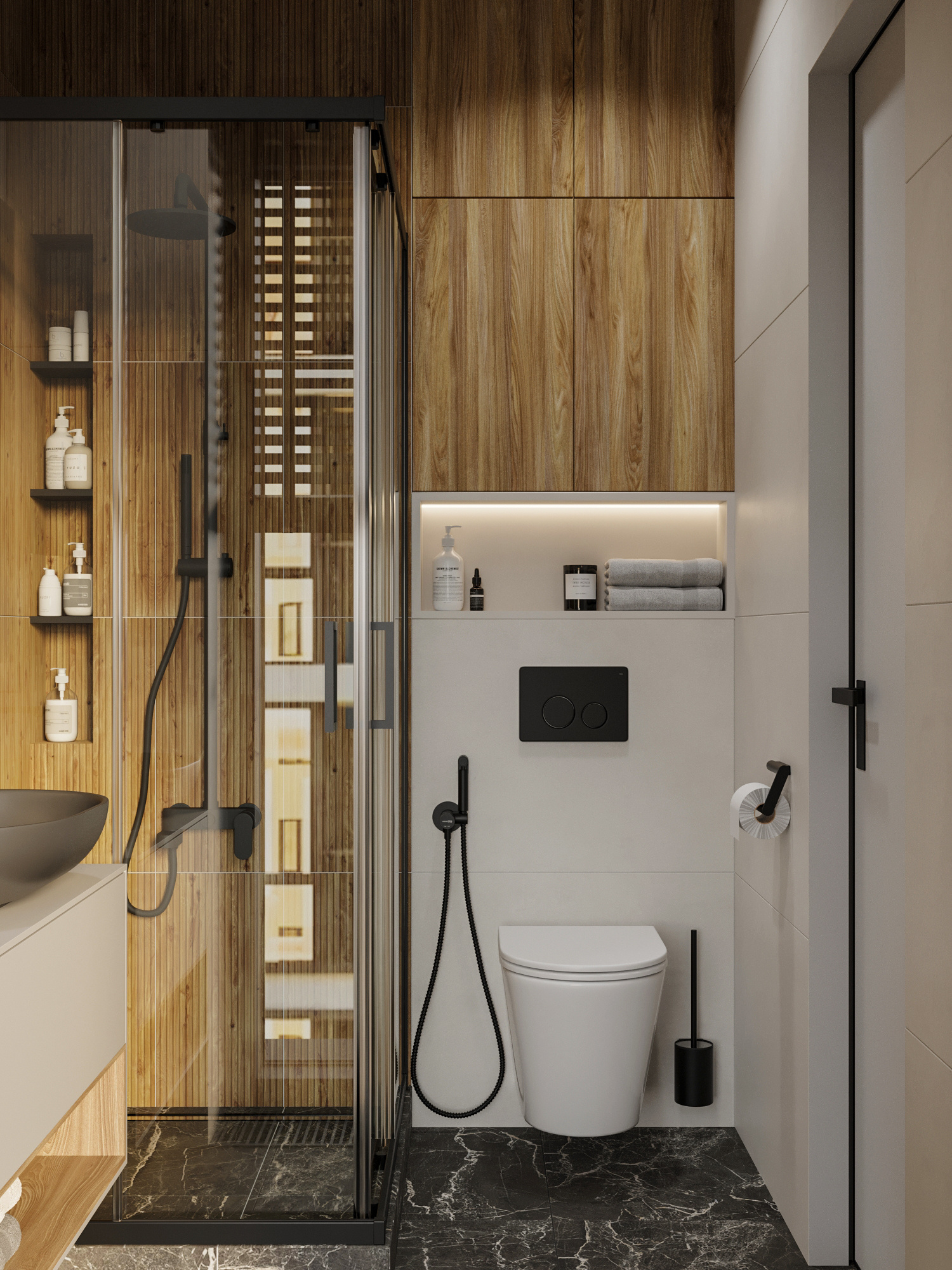 Современный ремонт маленькой квартиры 60 м² для семьи в Москве